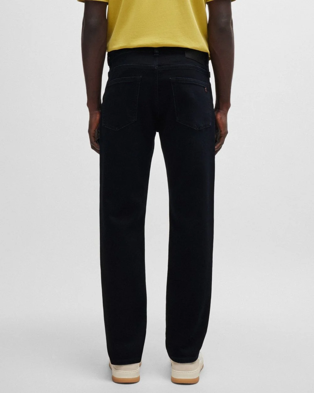 Boss Orange Re.Maine Mens Regular Fit Stretch Denim Jeans in Blue-Black - Image 3