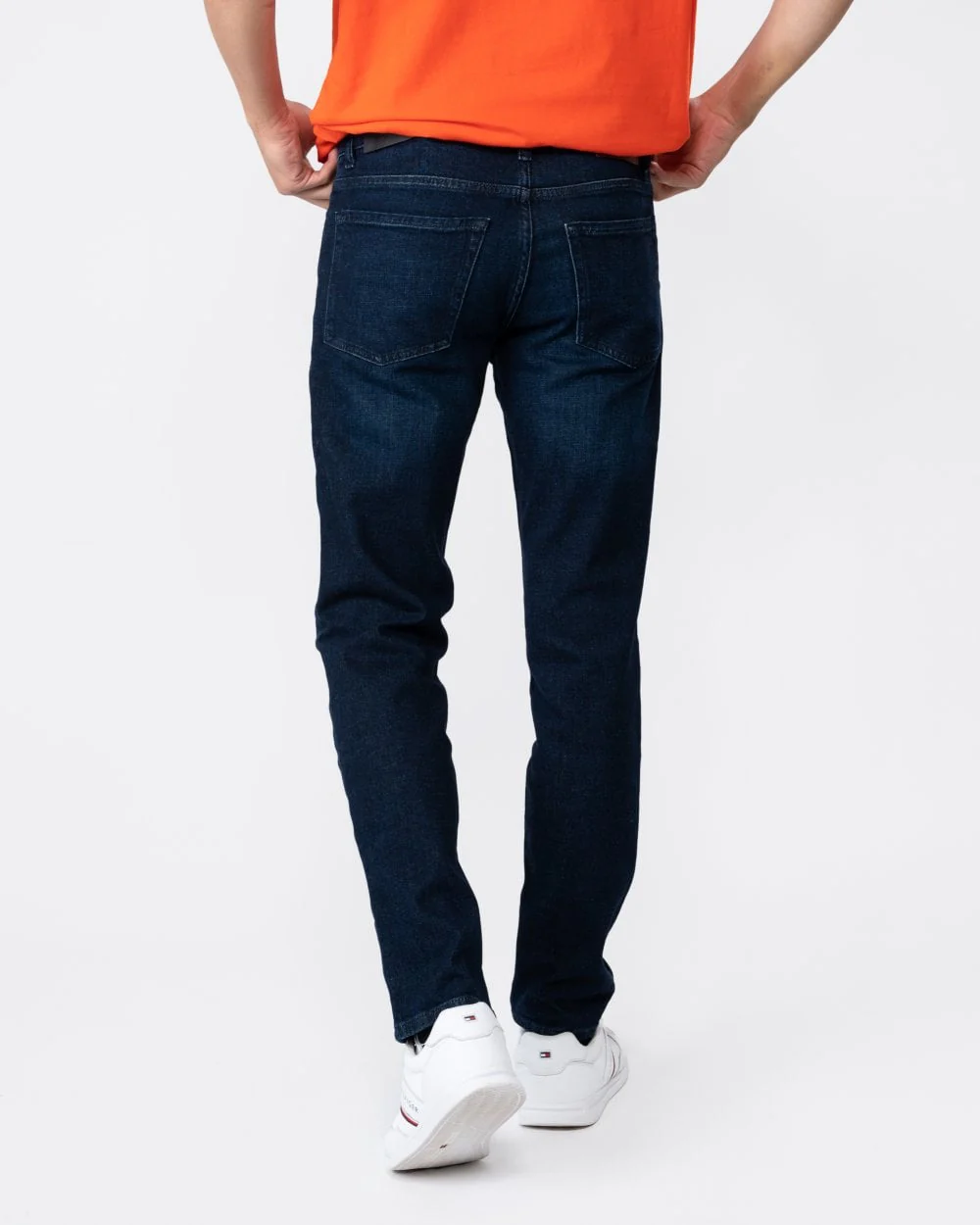 BOSS Orange Re.Maine Mens Regular Fit Jeans in Comfort-Stretch Denim - Dark Blue 406 - Image 2