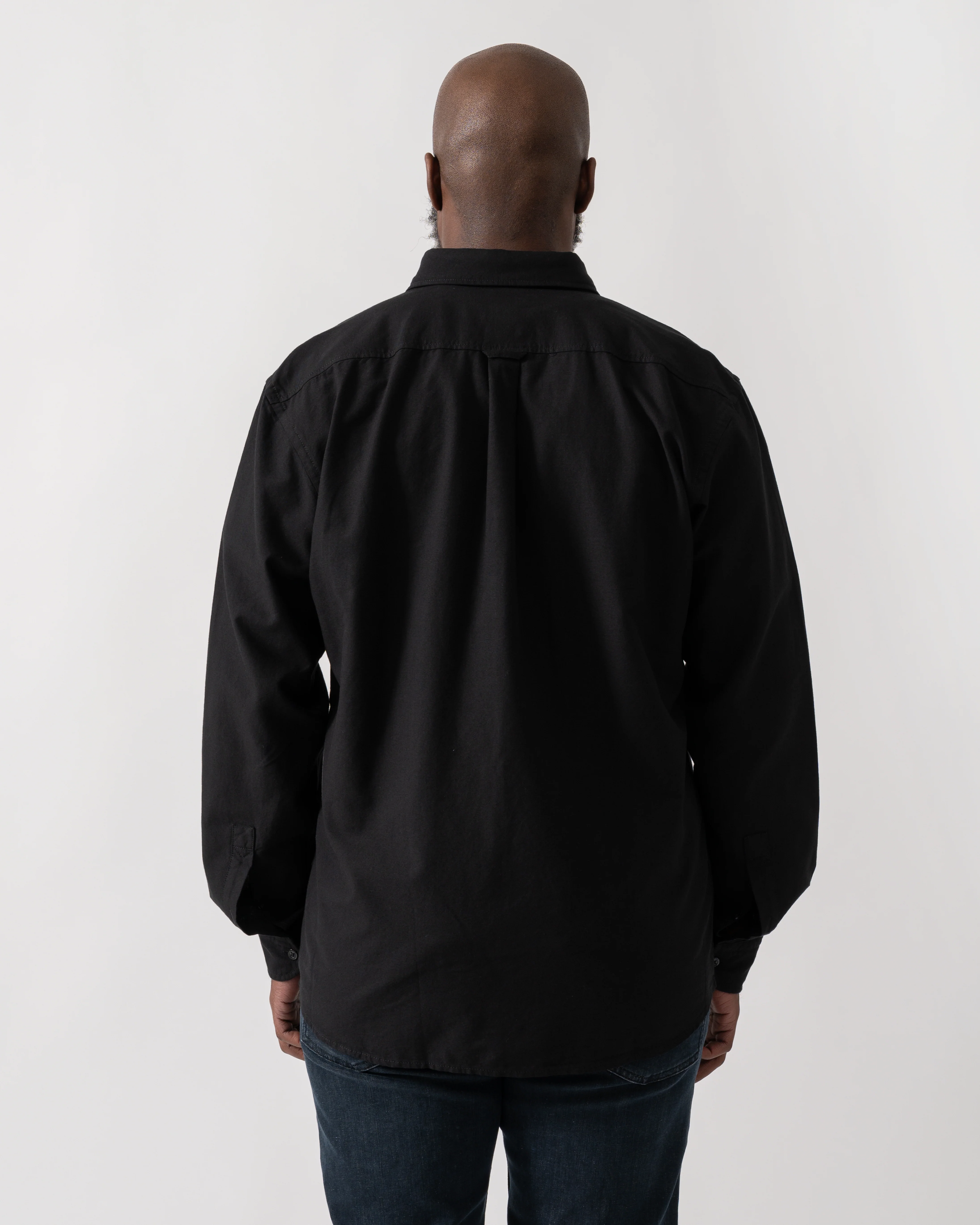 BOSS Orange Rickert Mens Long Sleeve Shirt - Black 002 - Image 4