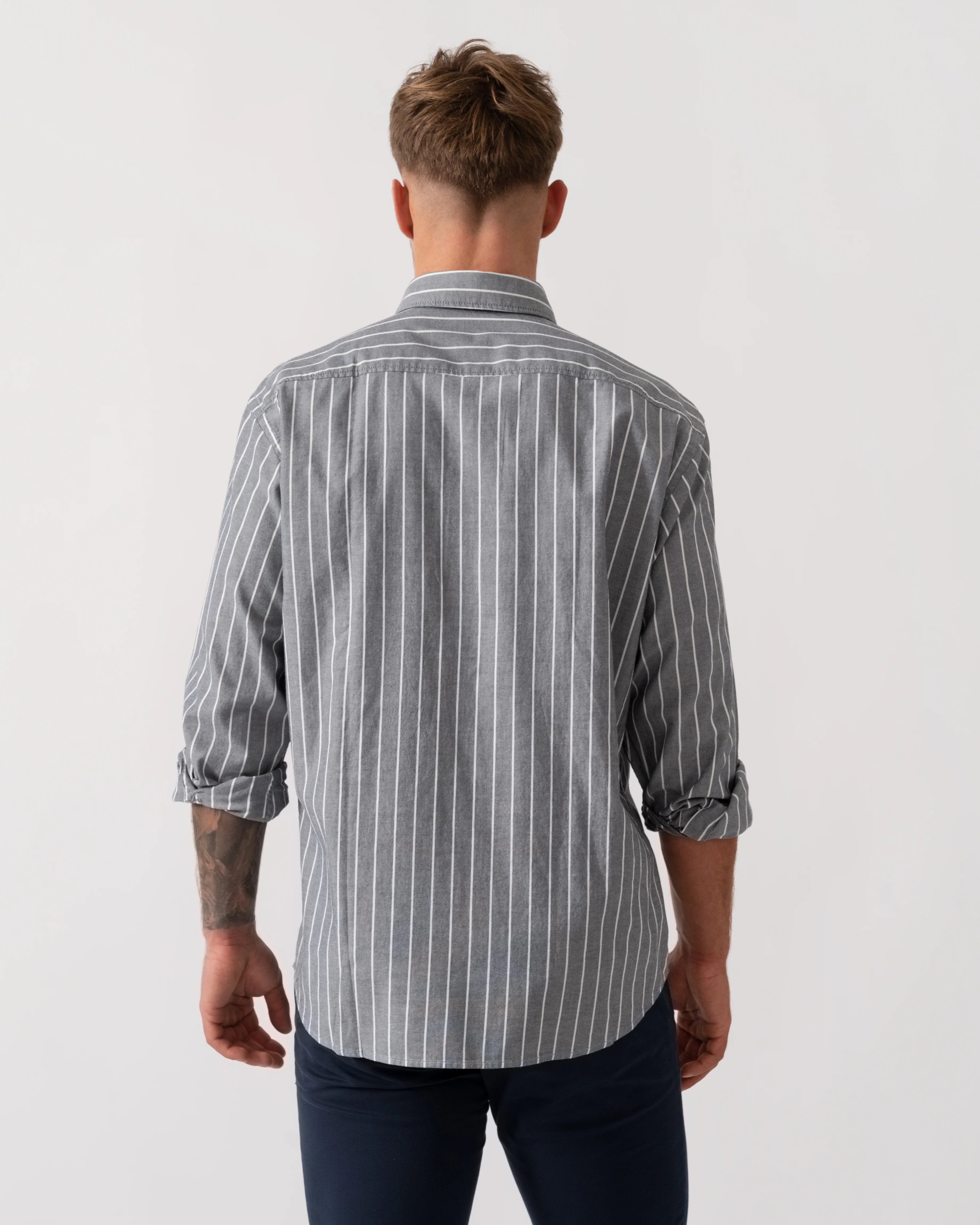 BOSS Orange Ricoplus Shirt - Dark Blue 404 - Image 4