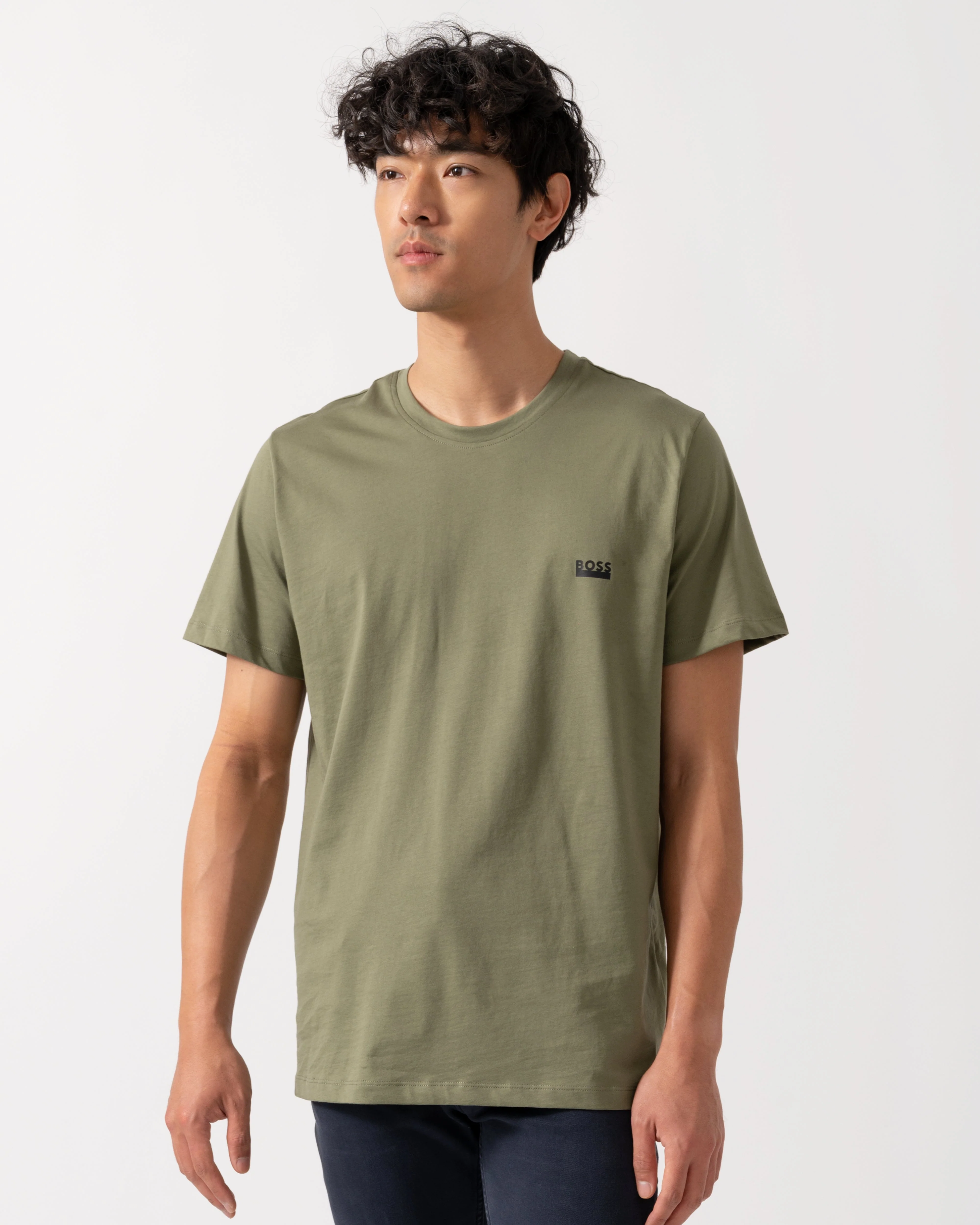 BOSS Orange RN 365 Mens T-Shirt - Open Green 349