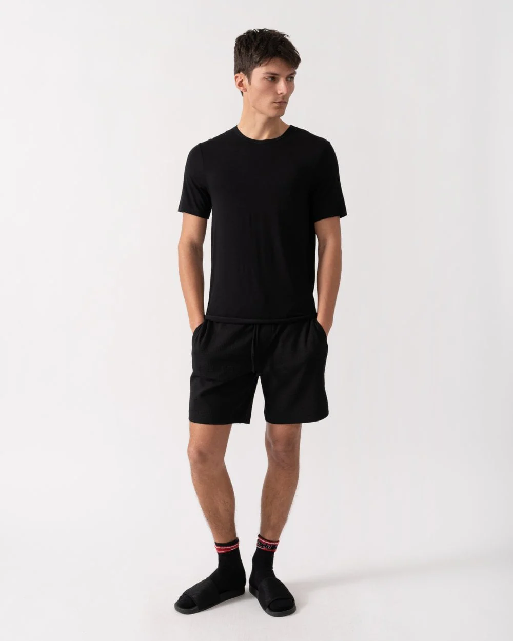 BOSS Orange RN Bamboo 3-Pack Mens T-Shirts - Black 001 - Image 3