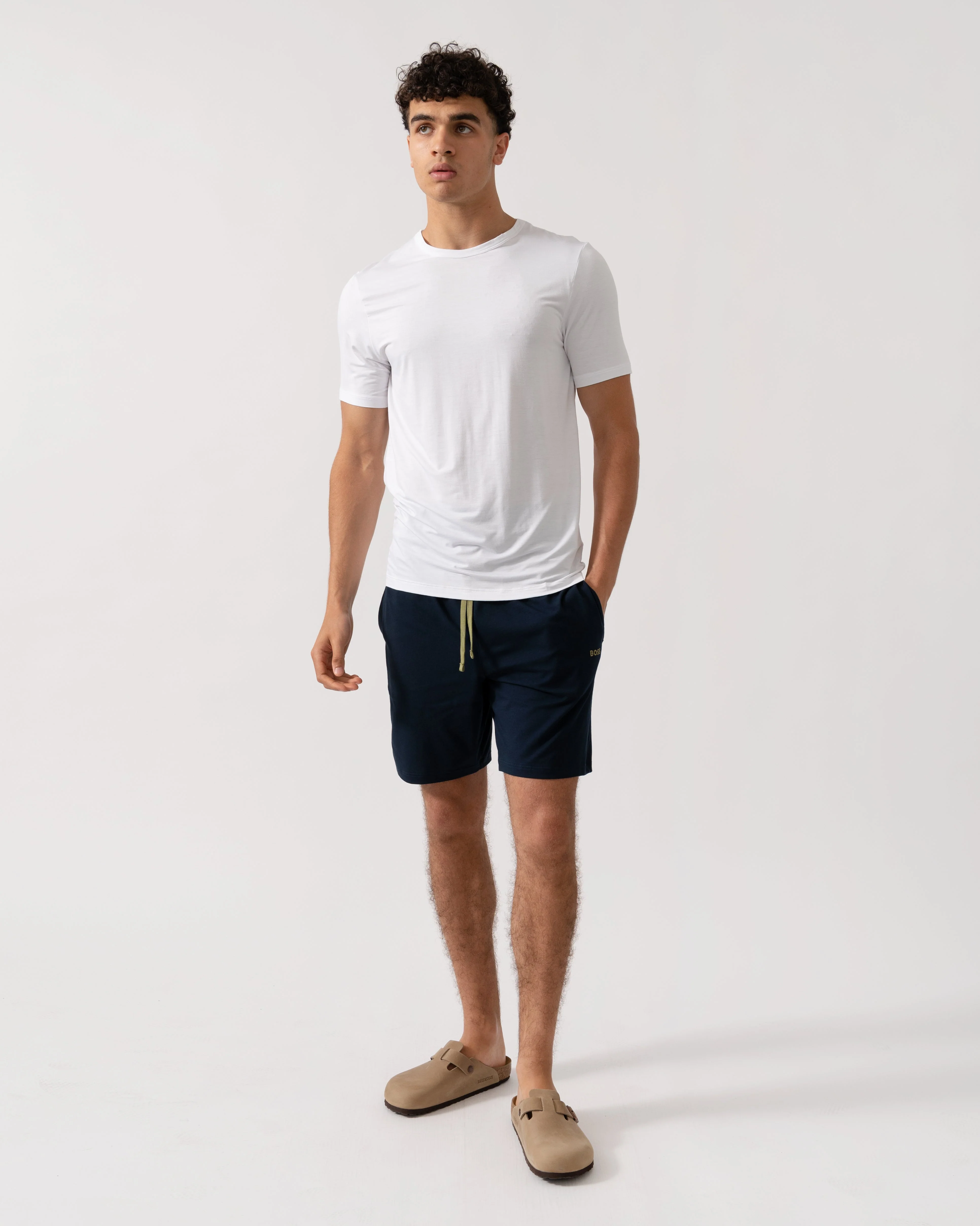 BOSS Orange RN Bamboo 3-Pack Mens T-Shirts - White 100 - Image 3