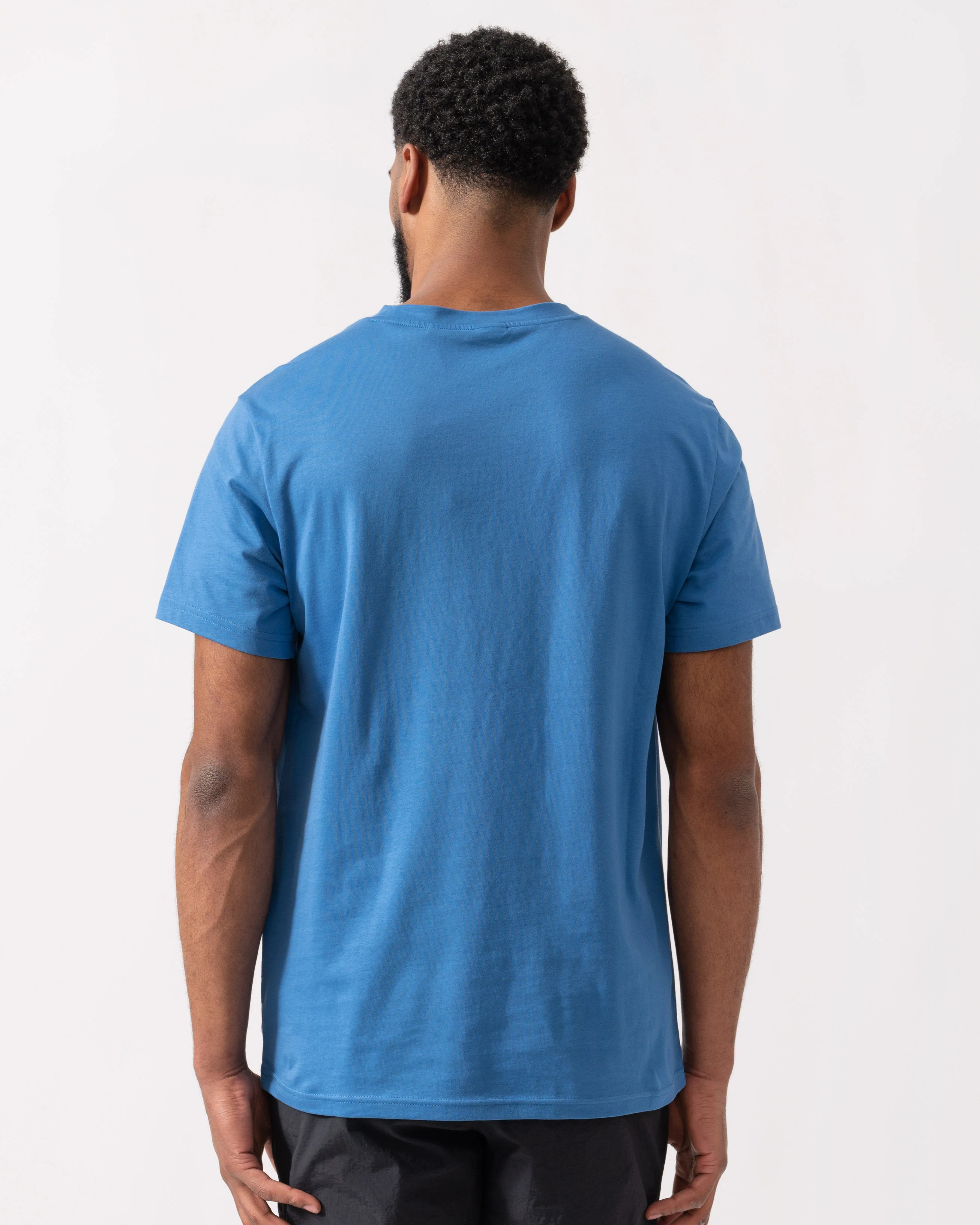 BOSS Orange RN Relaxed Fit T-Shirt With Contrast Logo - Bright Blue 436 - Image 4