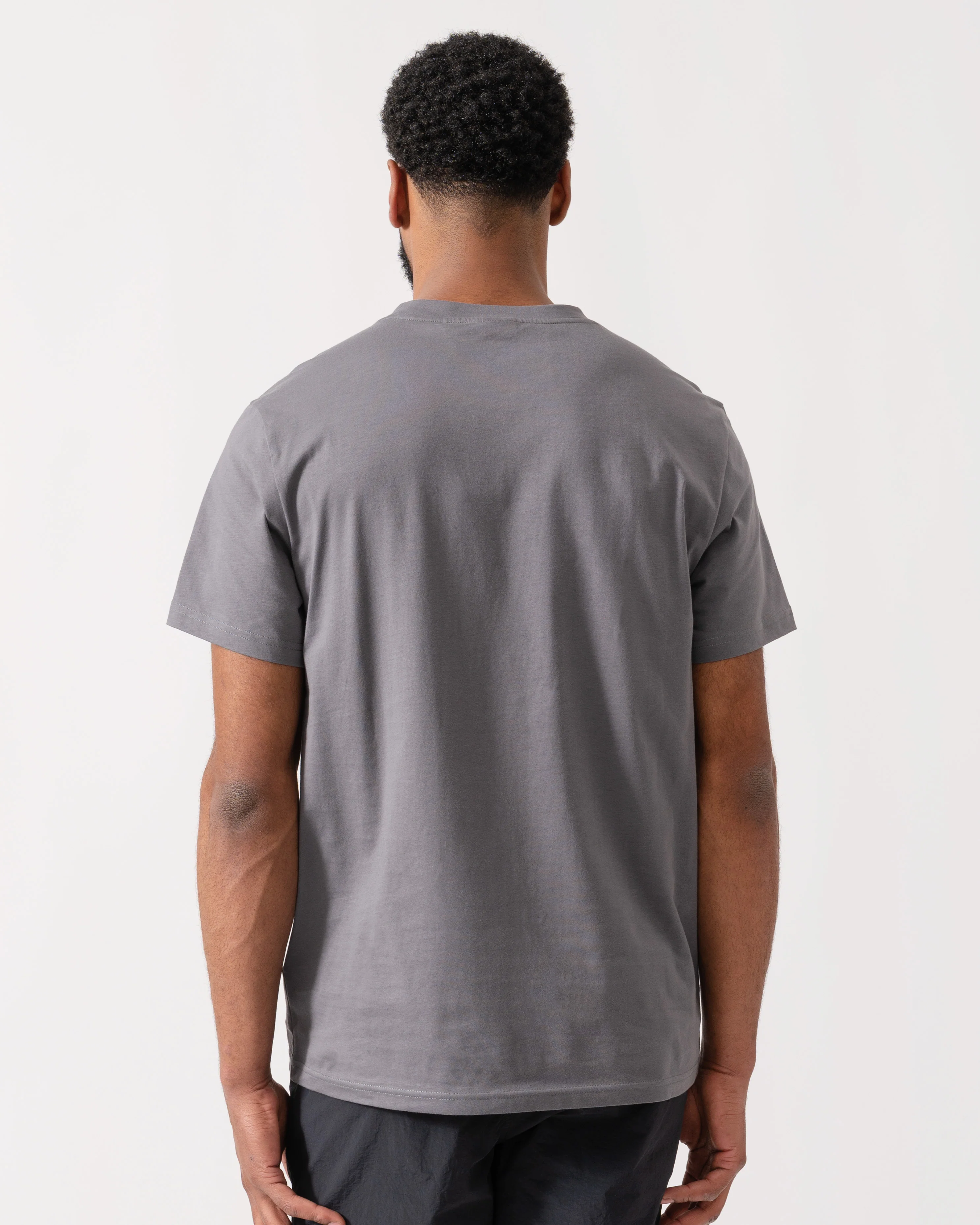BOSS Orange RN Relaxed Fit T-Shirt With Contrast Logo - Dark Grey 025 - Image 4