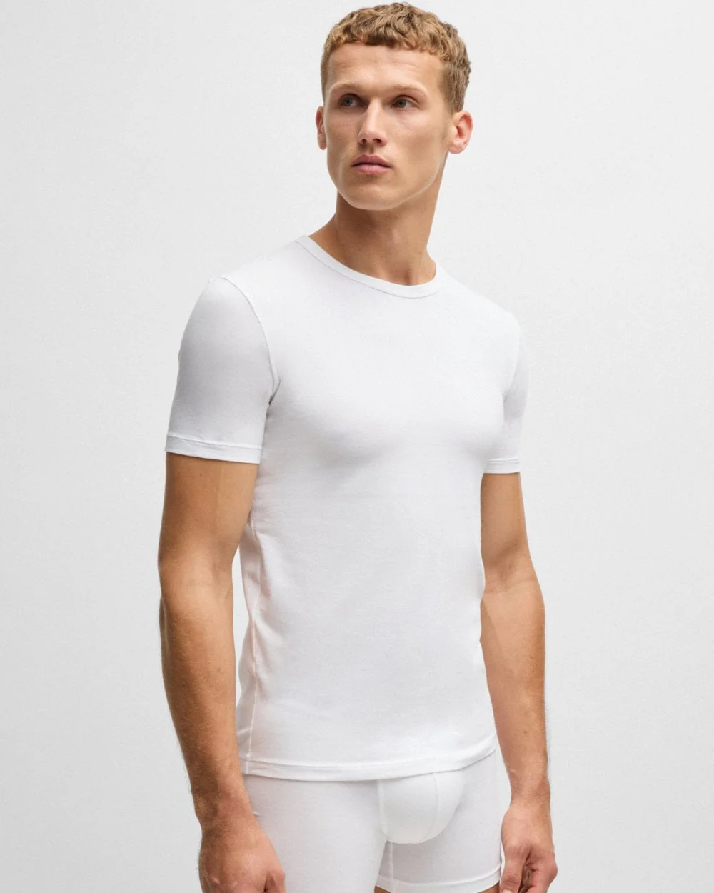 BOSS Orange RN Modern 2-Pack Mens T-Shirts NOS - White 100 - Image 4