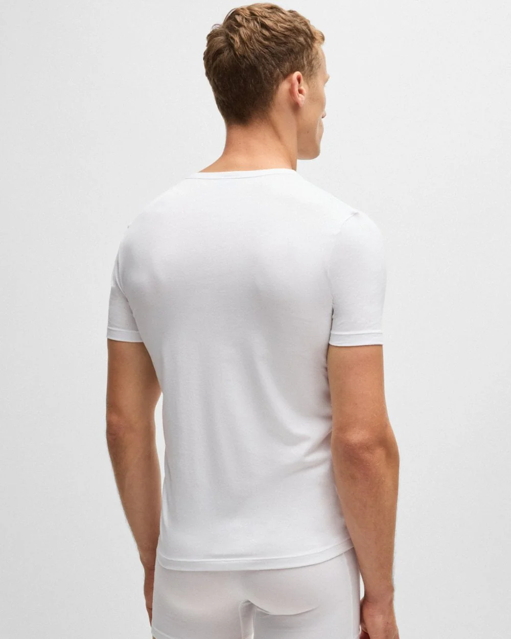 BOSS Orange RN Modern 2-Pack Mens T-Shirts NOS - White 100 - Image 5