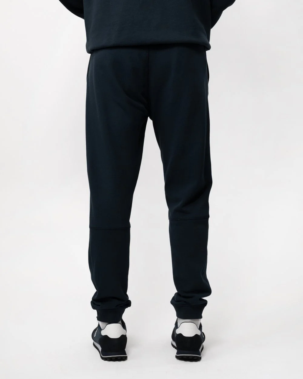 BOSS Orange Sestart Mens Cotton-Terry Tracksuit Bottoms With Logo Patch NOS - Dark Blue 404 - Image 2