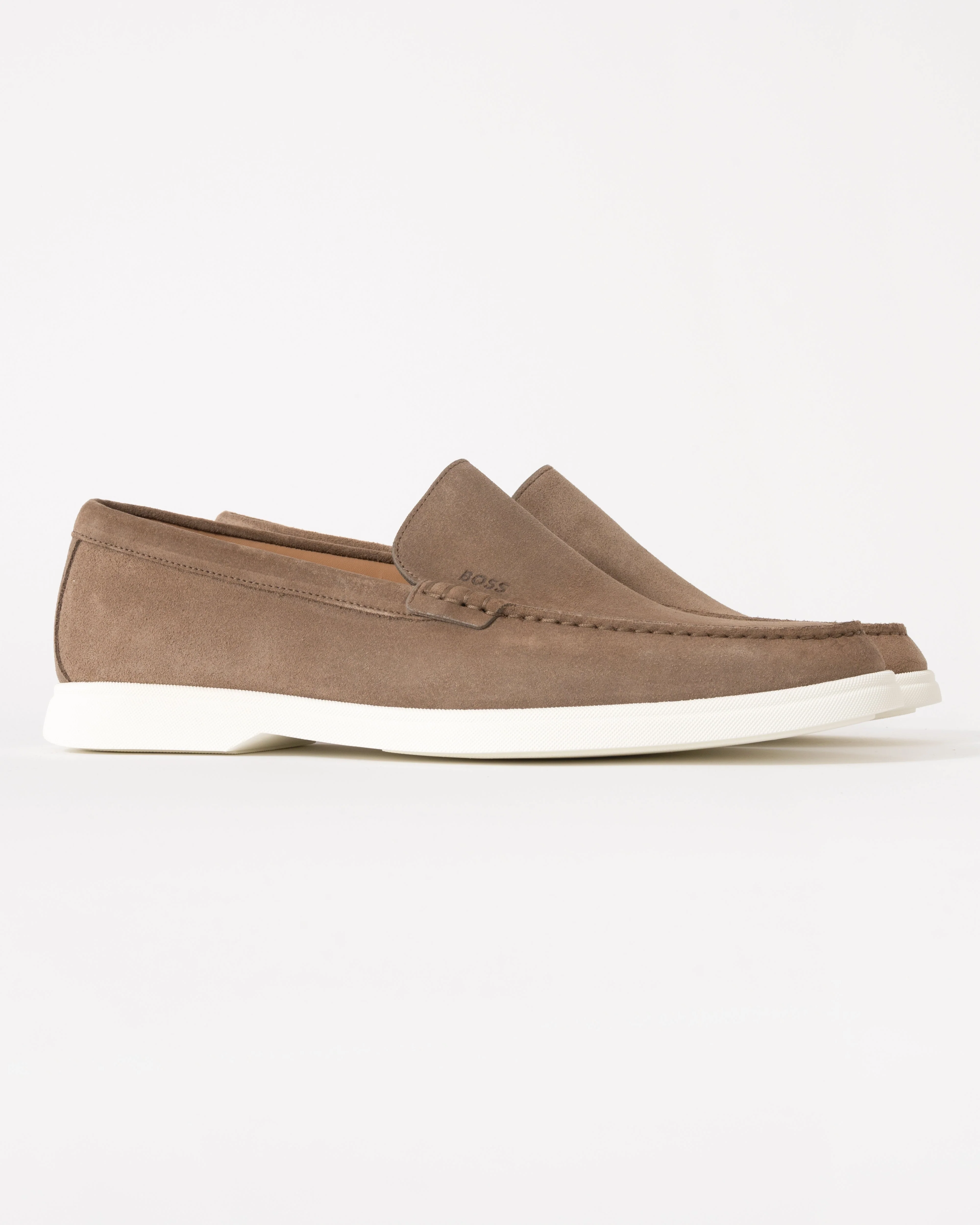 BOSS Orange Sienna Mens Suede Loafers - Medium Beige 260 - Image 3