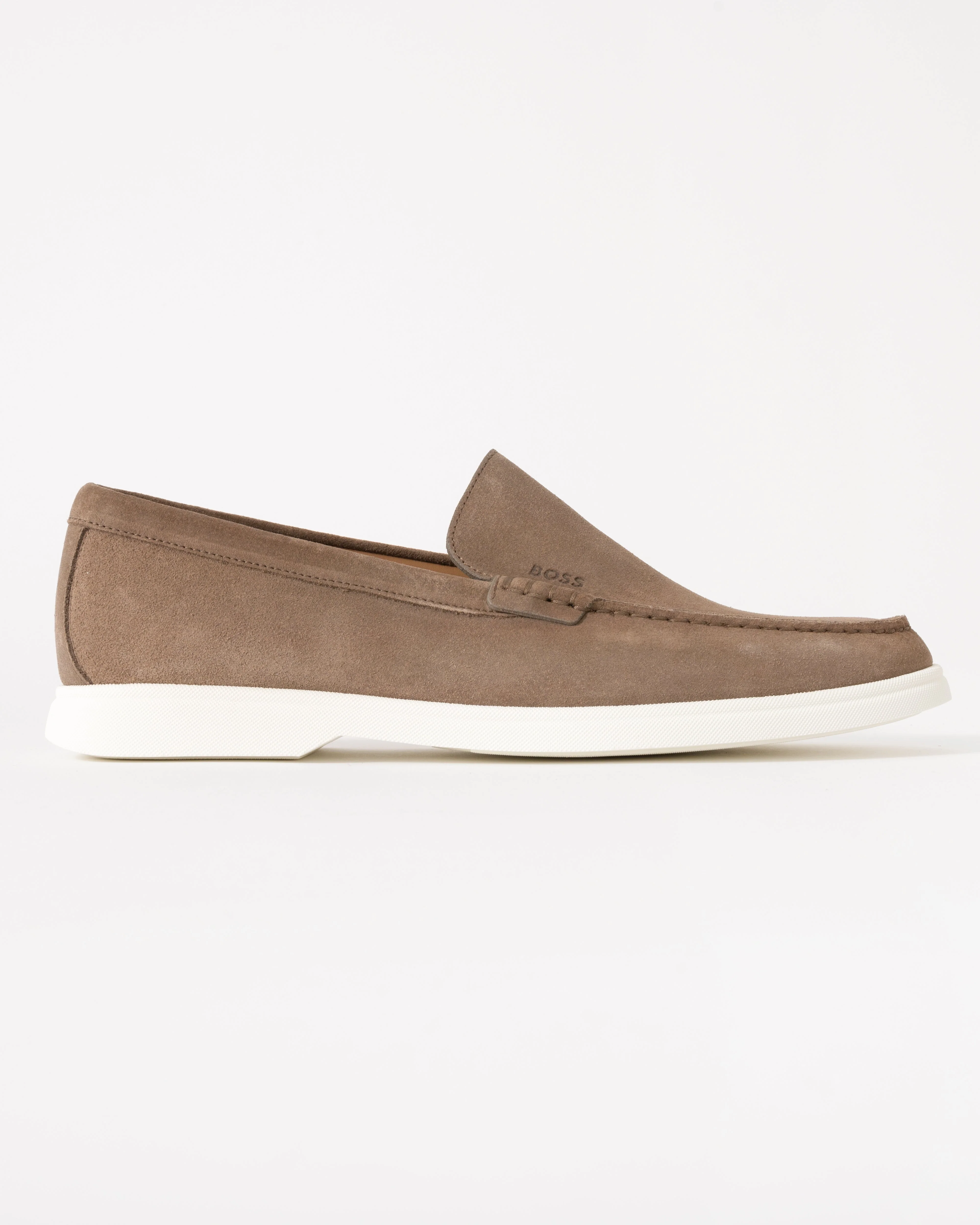 BOSS Orange Sienna Mens Suede Loafers - Medium Beige 260 - Image 4