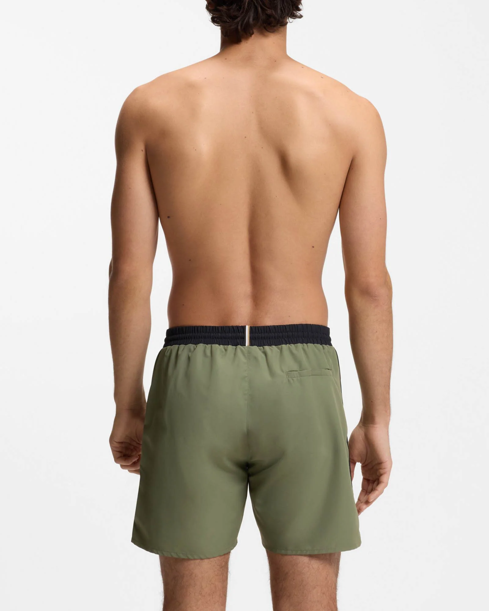 BOSS Orange Starfish Mens Swim Shorts - Open Green 350 - Image 3
