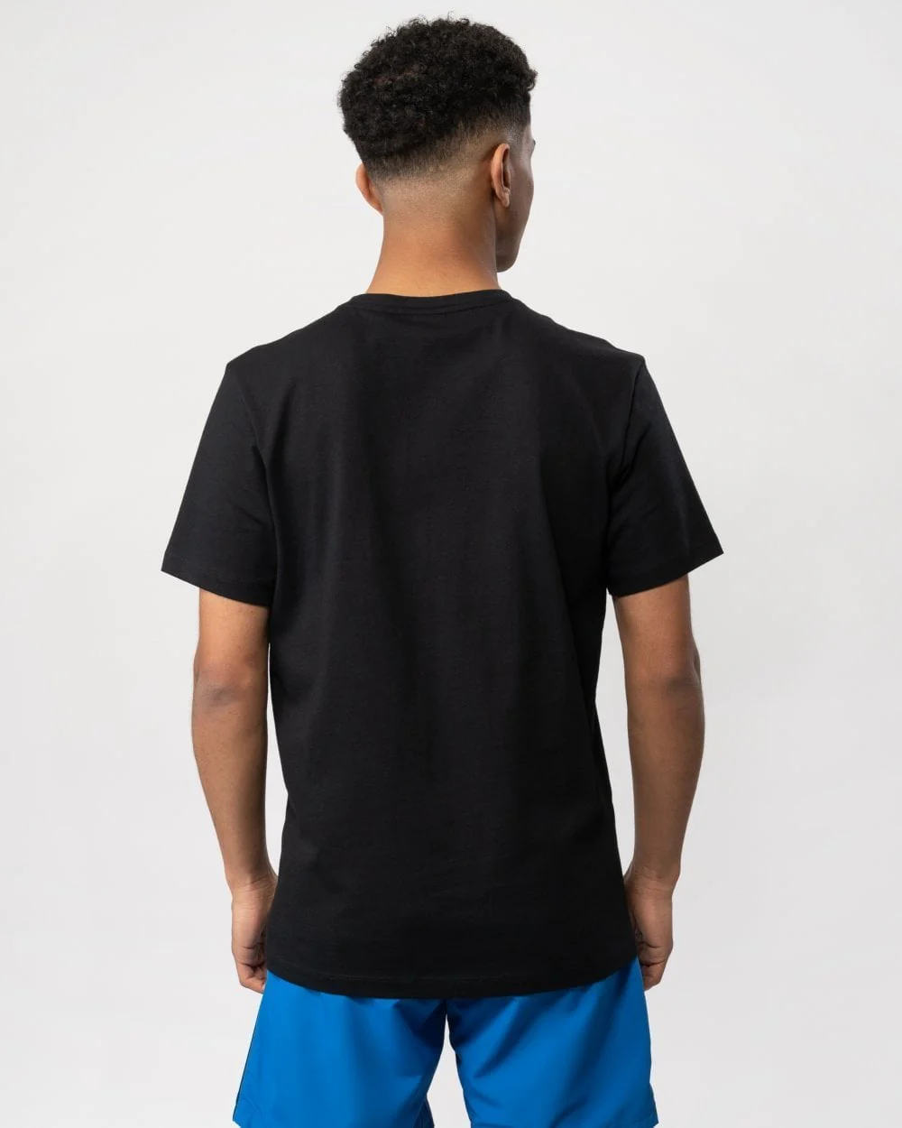BOSS Orange Tales Mens Cotton-Jersey T-shirt With Logo Patch NOS - Black 001 - Image 4
