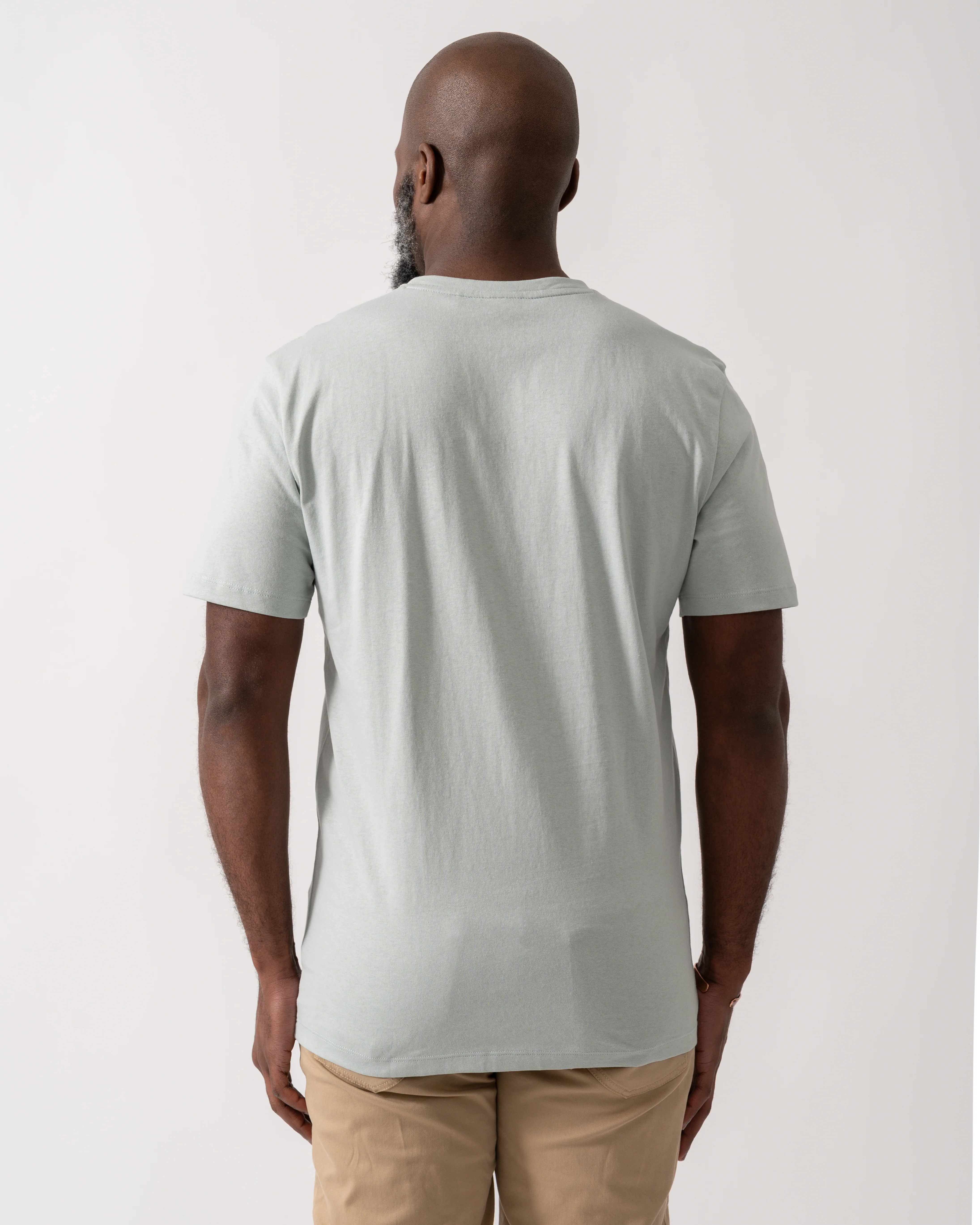 BOSS Orange Tales Mens Cotton-Jersey T-shirt With Logo Patch - Silver 043 - Image 3