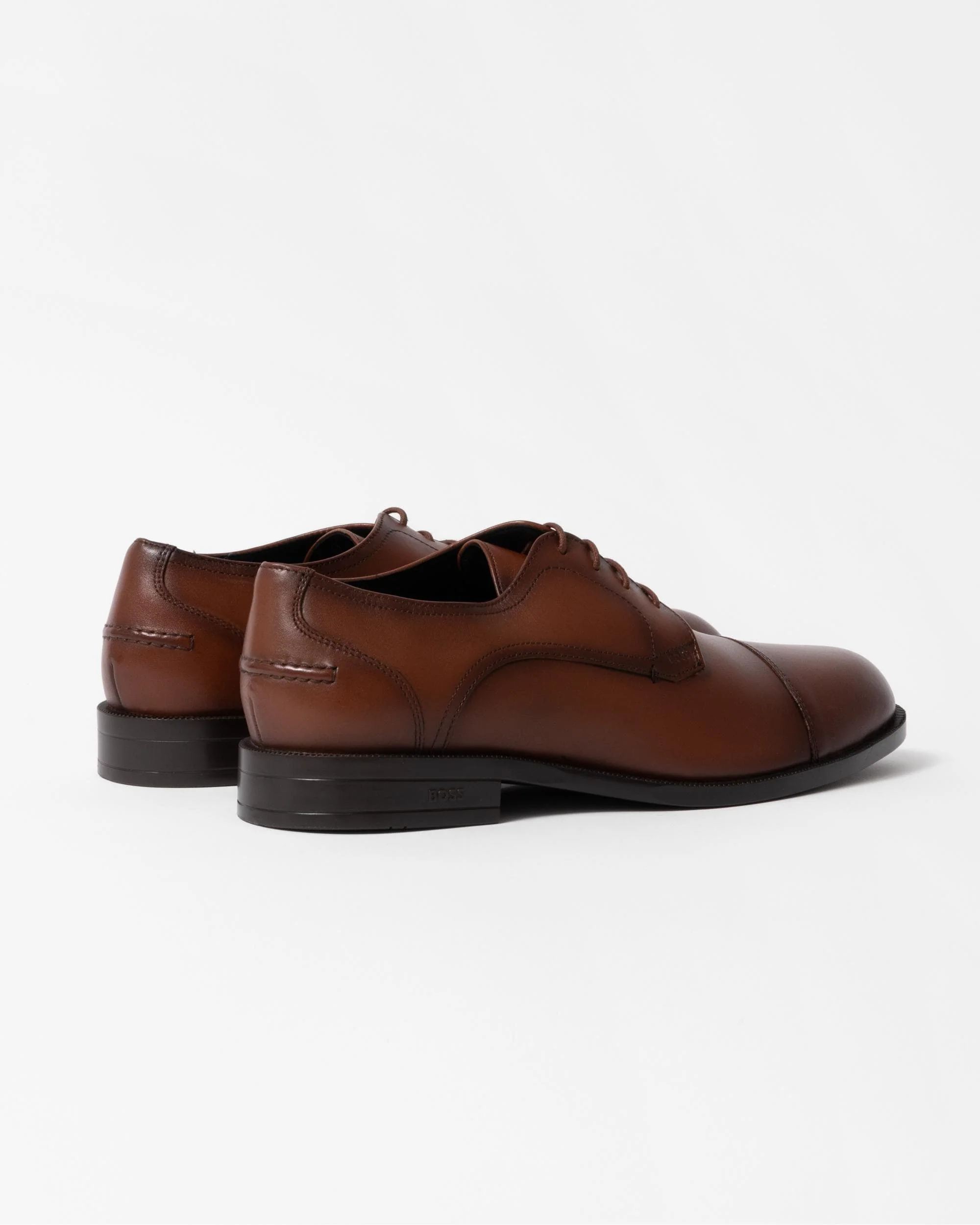 BOSS Orange Tayil Mens Derby Shoes - Medium Brown 210 - Image 2