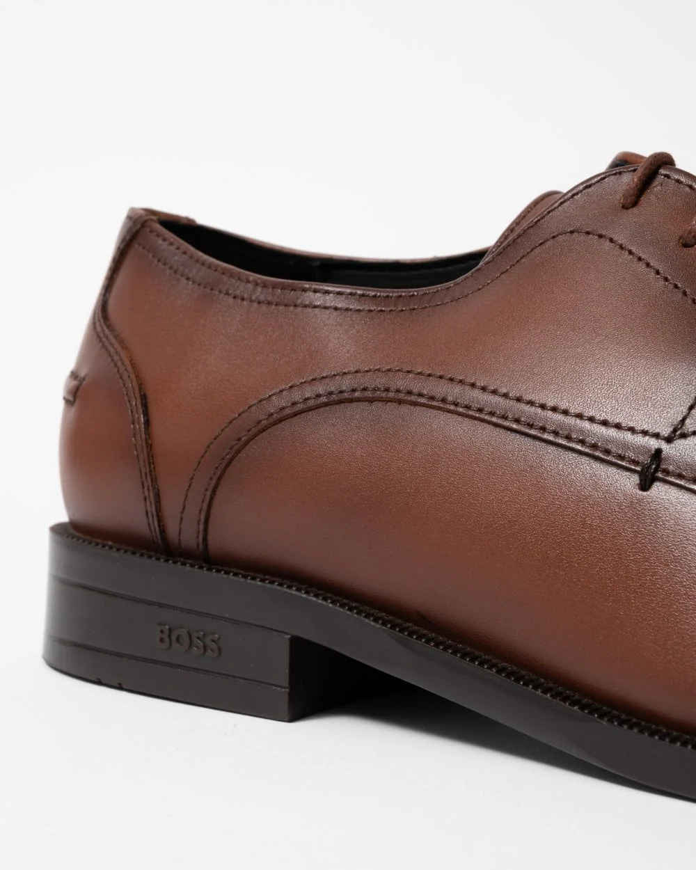 BOSS Orange Tayil Mens Derby Shoes - Medium Brown 210 - Image 5