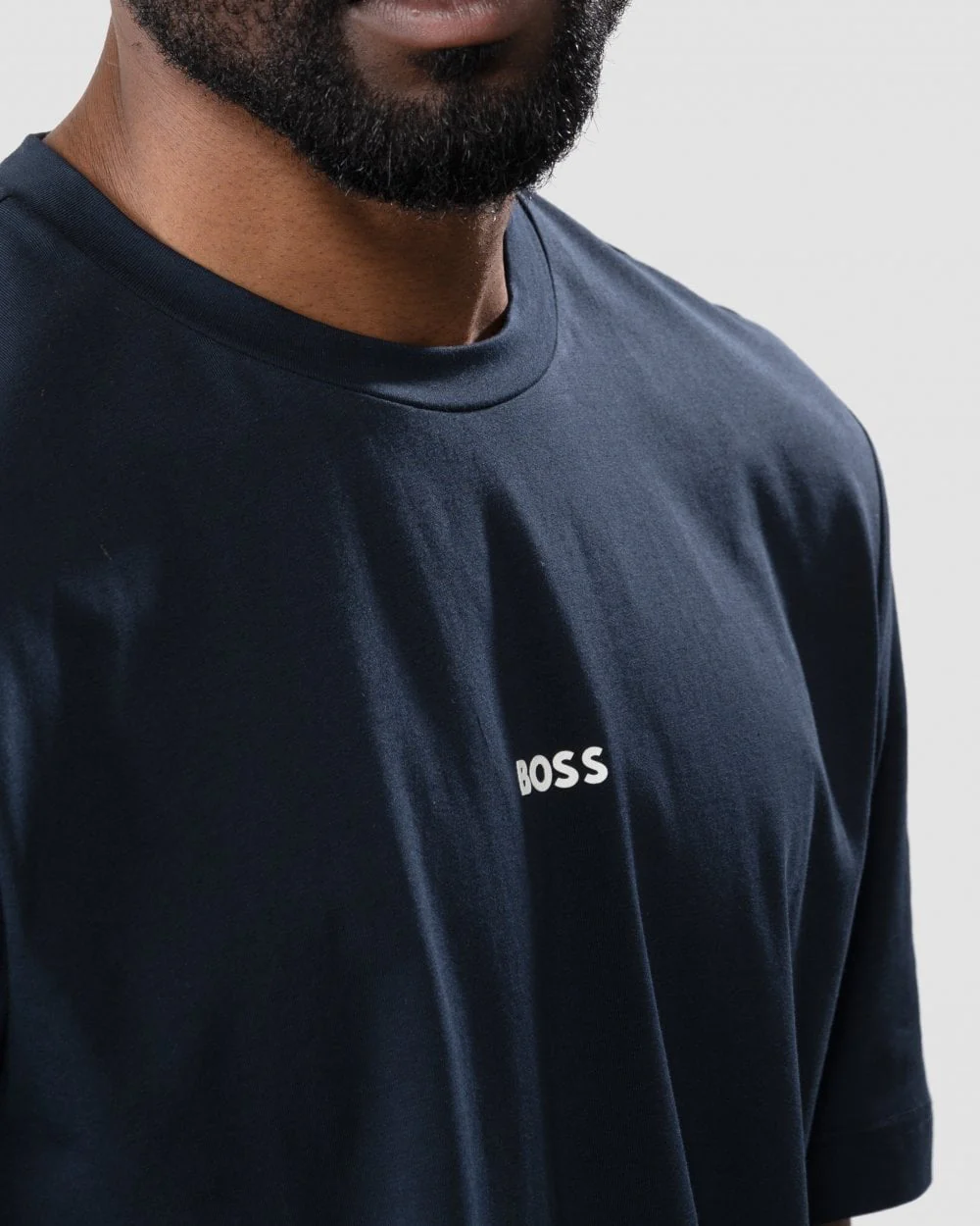 BOSS Orange TChup Mens Crew Neck Small Logo T-Shirt NOS - Dark Blue 404 - Image 2