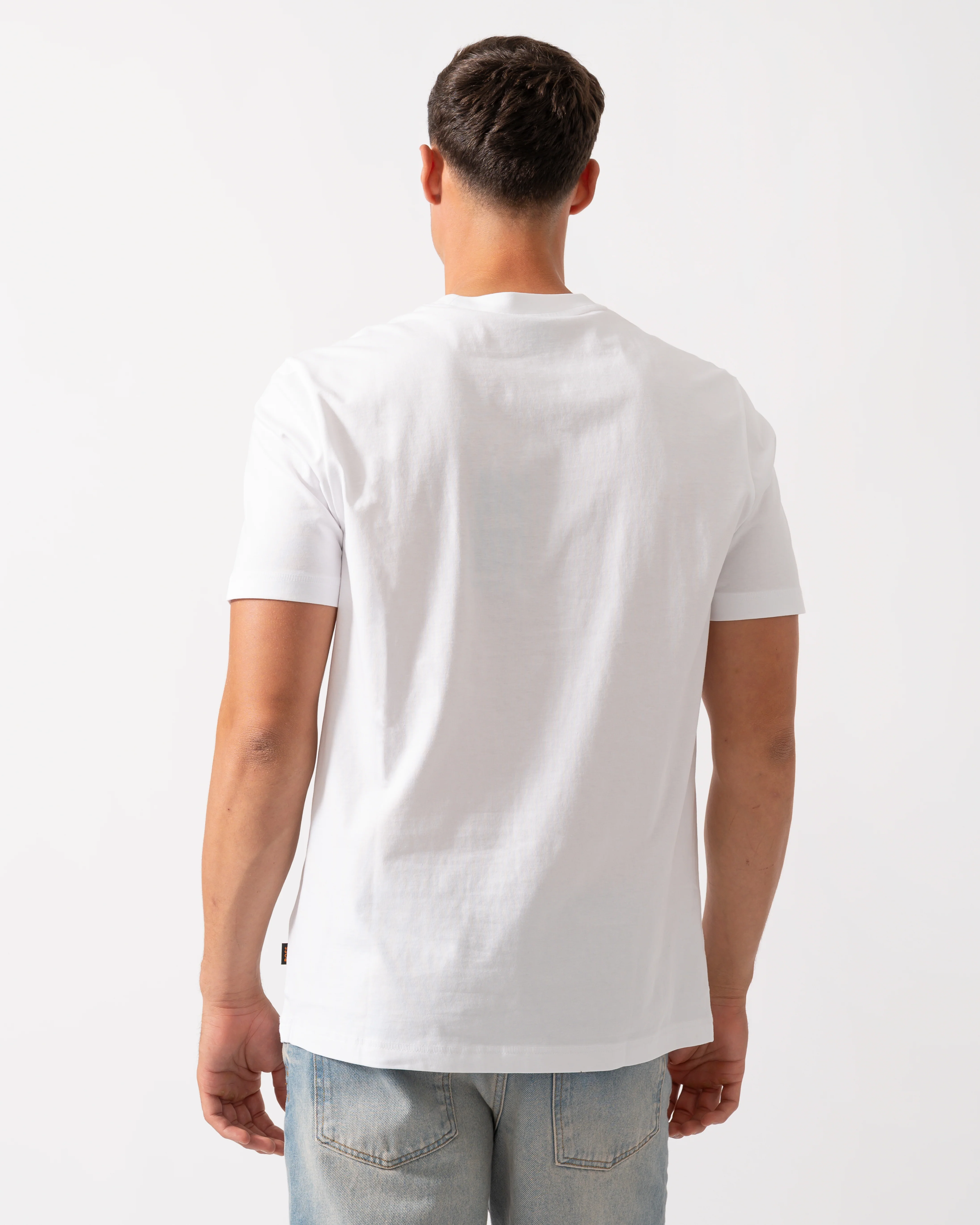 BOSS Orange Te Container Mens Graphic Print T-Shirt - White 100 - Image 4