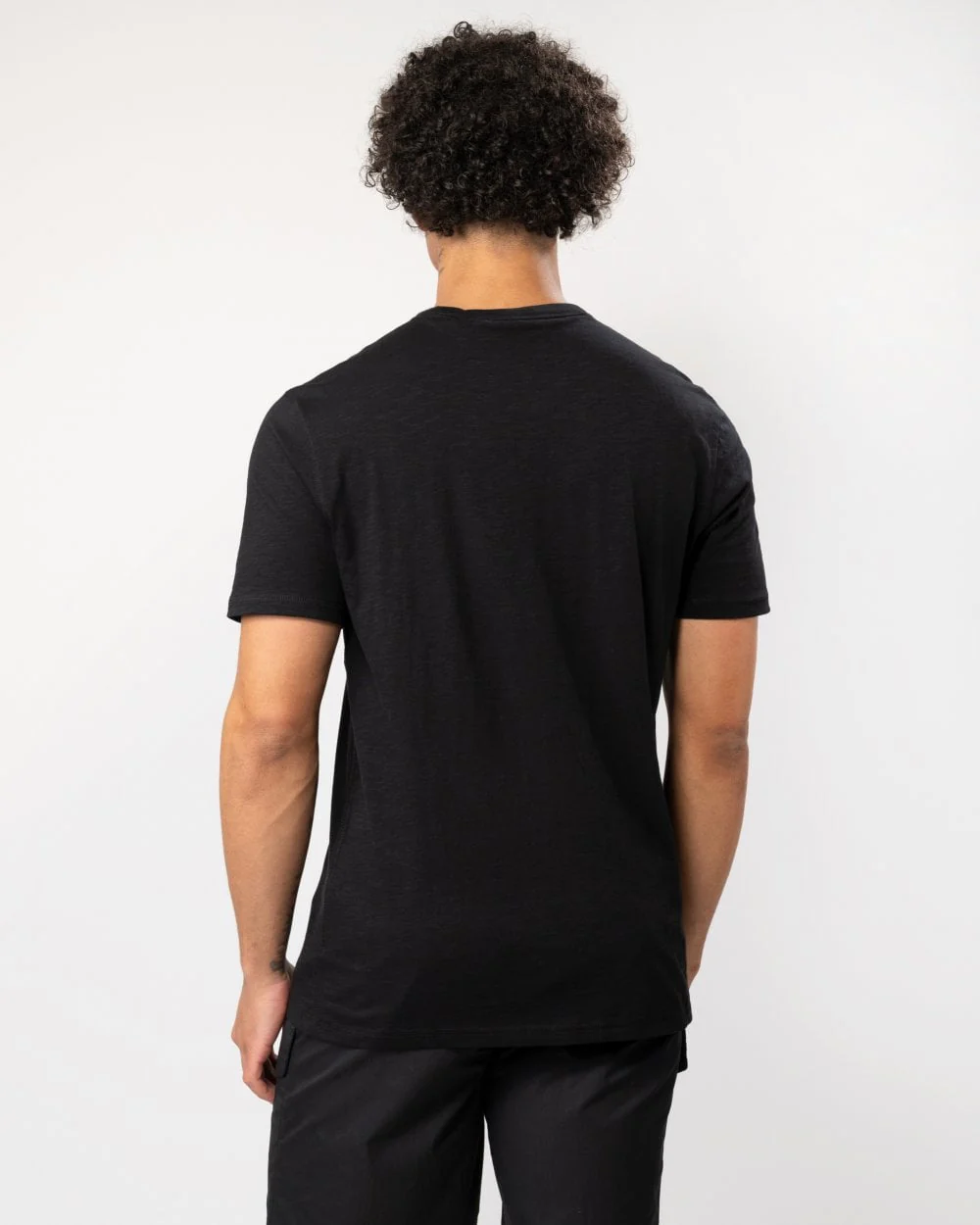 BOSS Orange Tegood Mens Crew Neck T-Shirt - Black 001 - Image 4