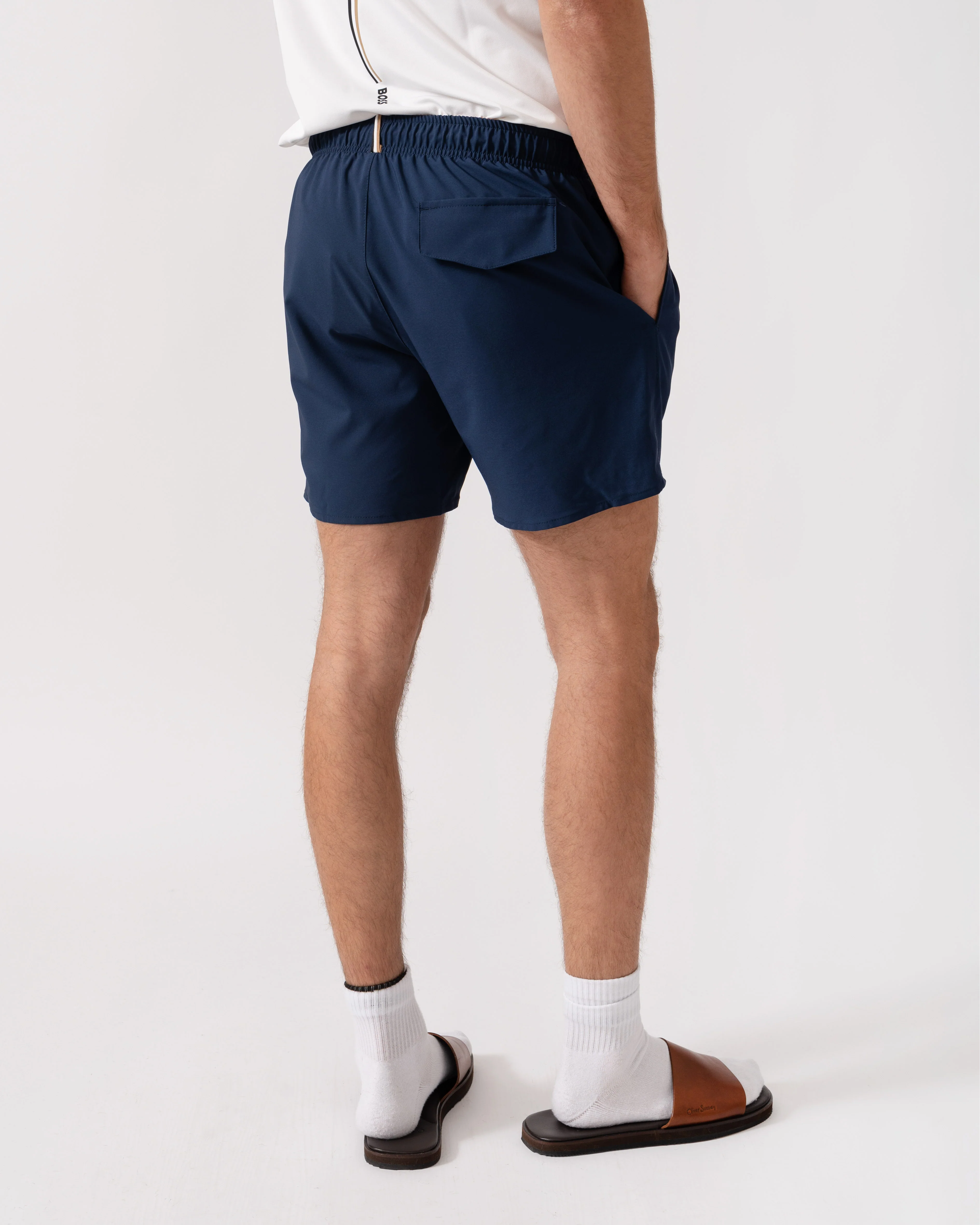 BOSS Orange Tio Mens Swim Shorts - Navy 415 - Image 4