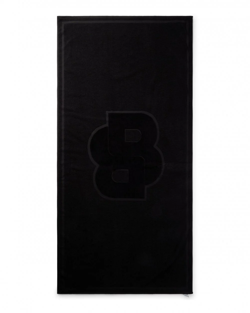 BOSS Orange Toni Cotton Beach Towel with Double Monogram - Image 5