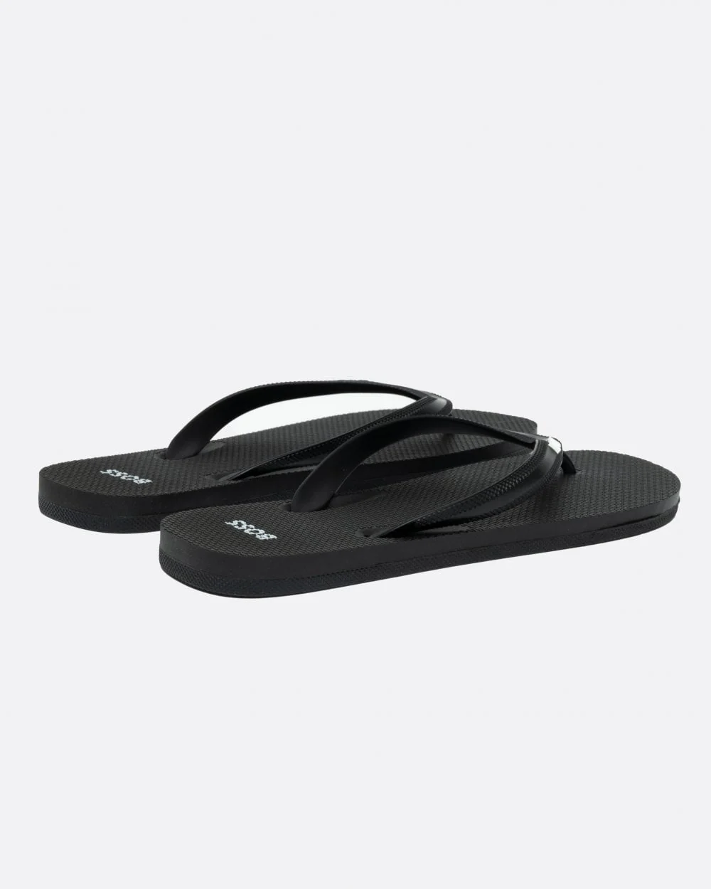 BOSS Orange Tracy Thong Mens Flip Flops - Black 001 - Image 3