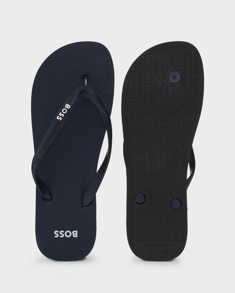 BOSS Orange Tracy Thong Mens Flip Flops - Dark Blue 405 - Image 3