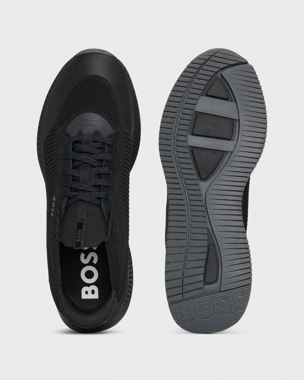 BOSS Orange TTNM EVO Mens Trainers with Knitted Uppers NOS - Black 002 - Image 4