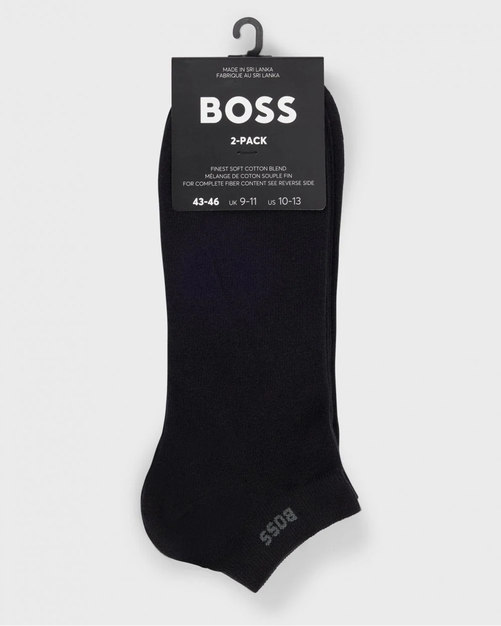 BOSS Orange Two-Pack of Ankle Length Socks in Stretch Fabric NOS - Black 001 - Image 3