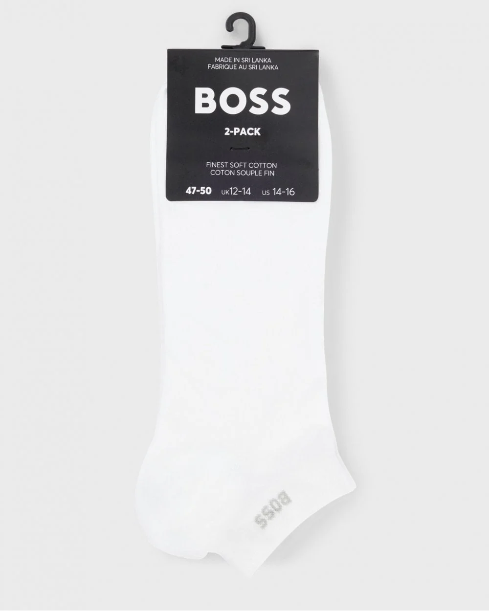 BOSS Orange Two-Pack of Ankle Length Socks in Stretch Fabric NOS - White 100 - Image 3