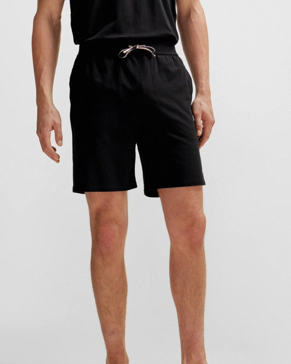 BOSS Orange Unique Mens Pyjama Shorts - Black 001 - Image 2