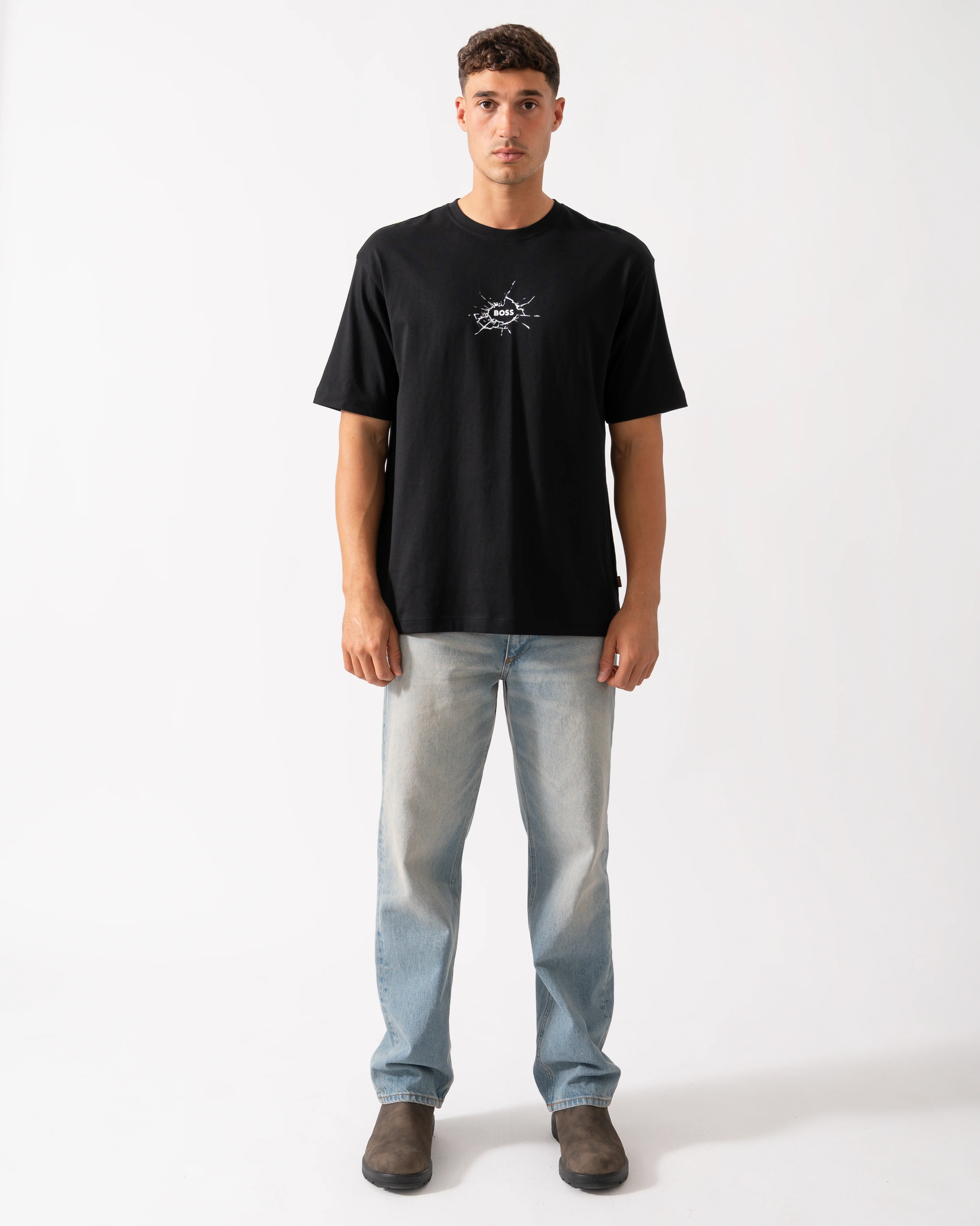 BOSS Orange Voyage Mens T-Shirt - Black 001 - Image 2