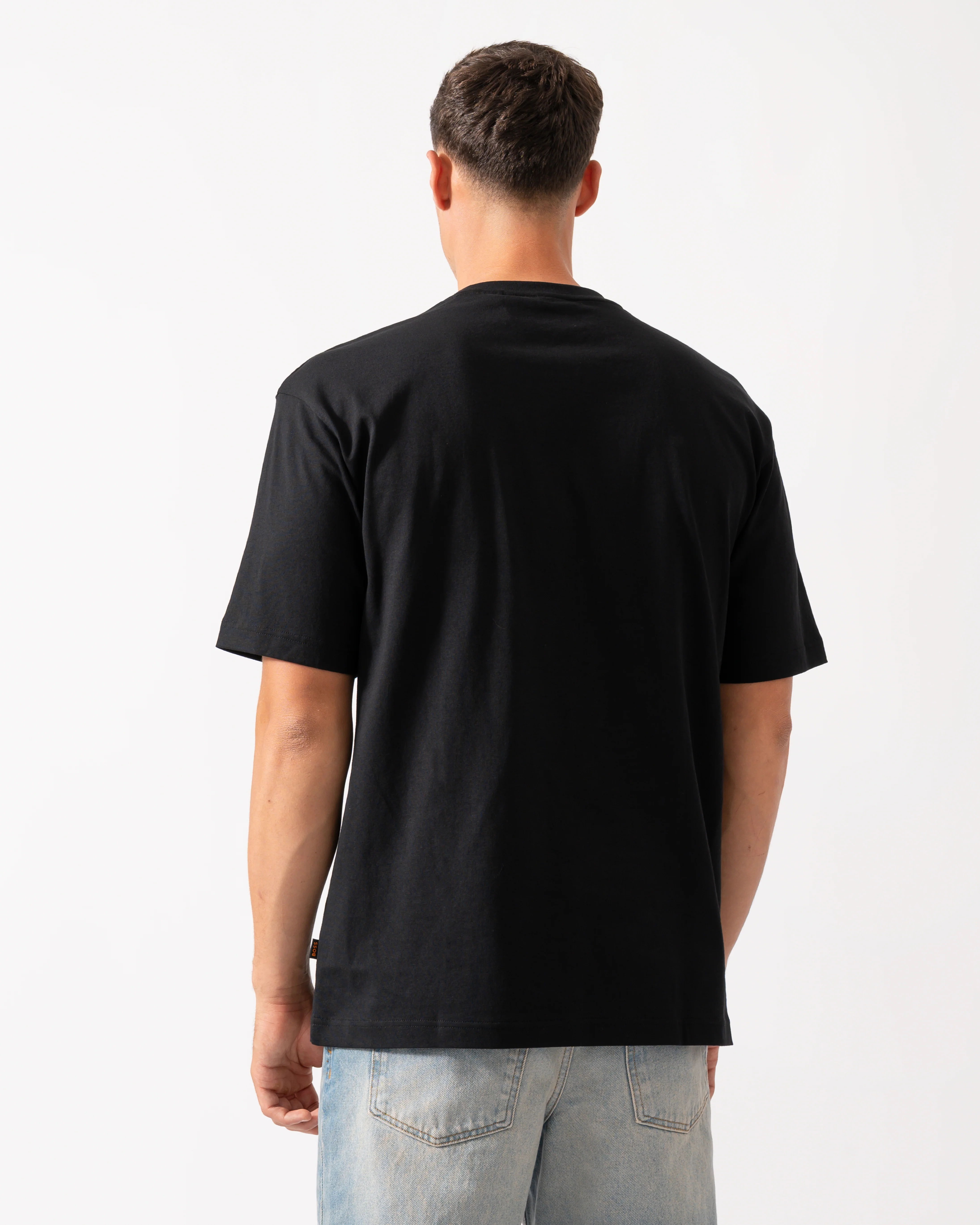 BOSS Orange Voyage Mens T-Shirt - Black 001 - Image 4