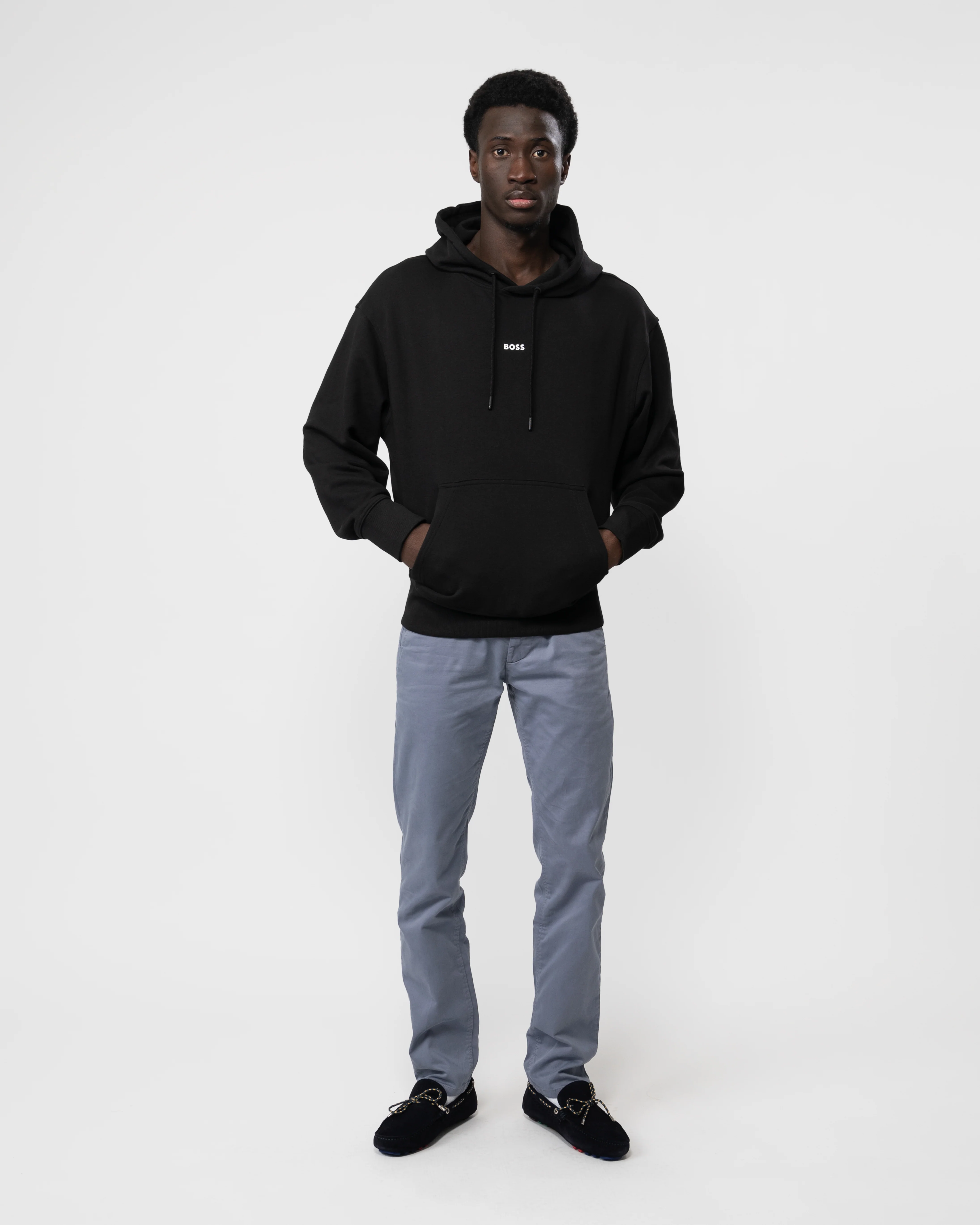 BOSS Orange WeSmallhood Mens Hoodie - Black 001 - Image 2