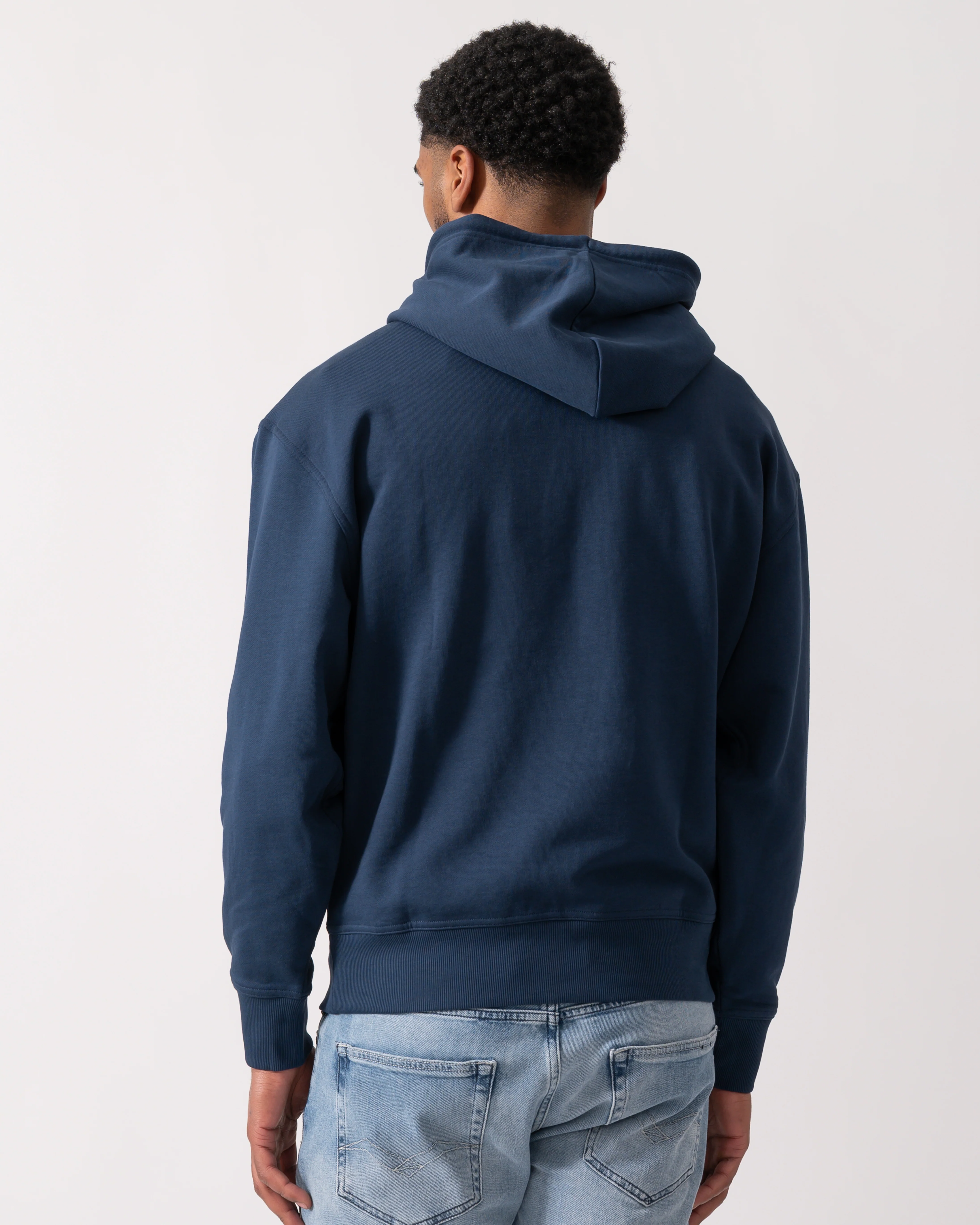 BOSS Orange WeSmallhood Mens Hoodie - Open Blue 464 - Image 4