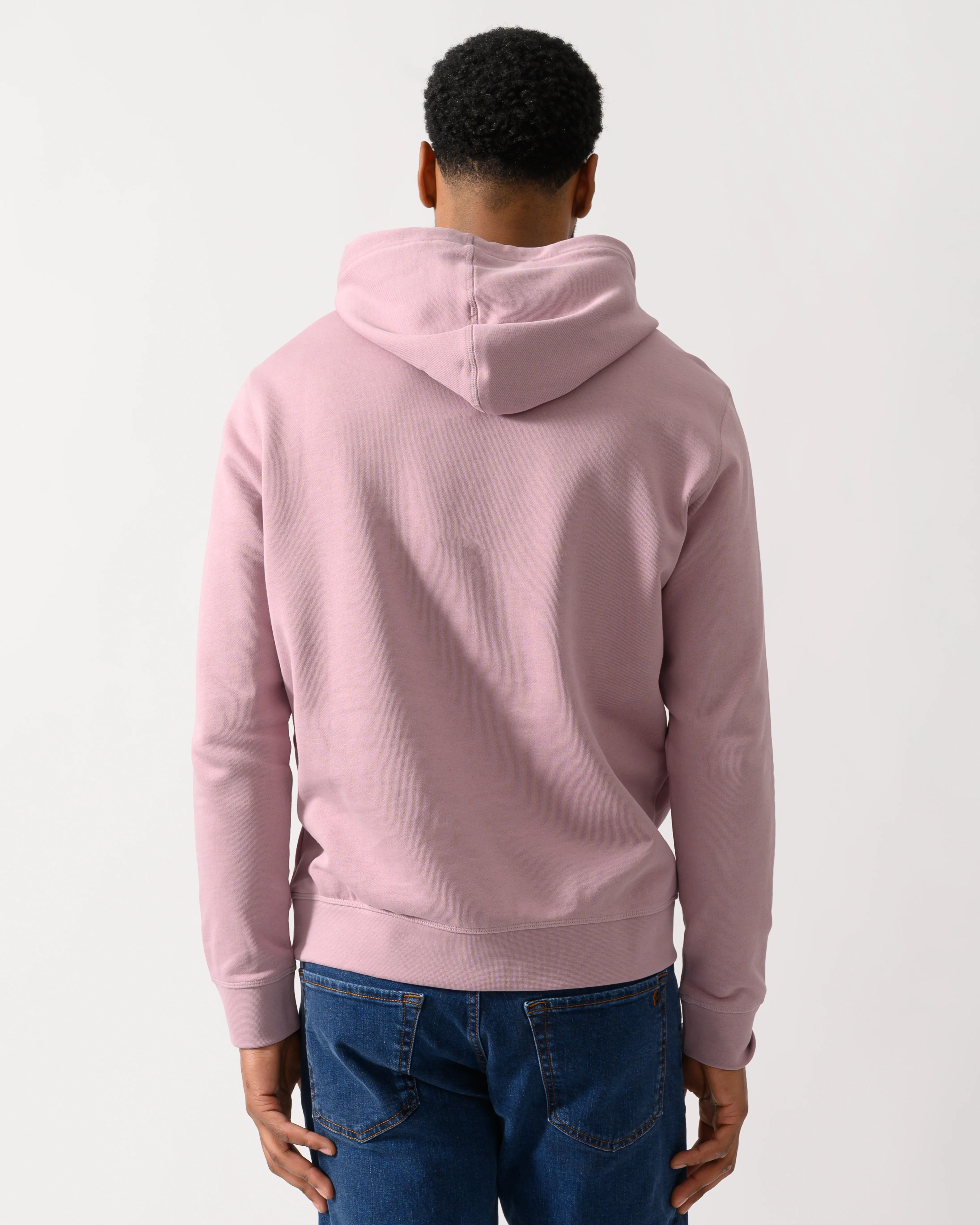BOSS Orange Wetalk Mens Pullover Hoodie With Logo Patch - Light/Pastel Purple 539 - Image 4