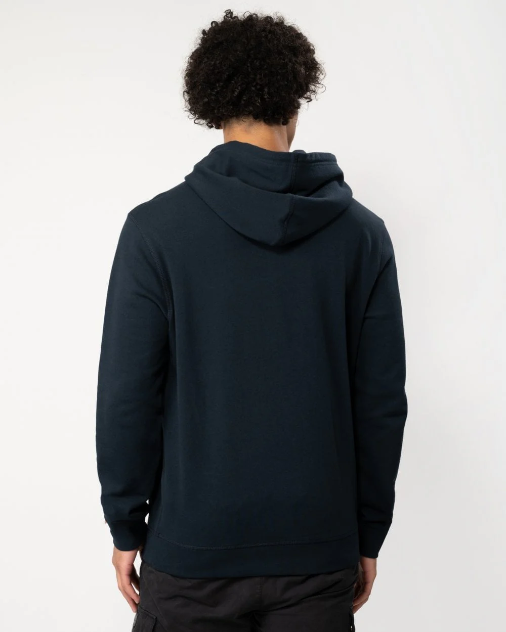 BOSS Orange Wetalk Mens Pullover Hoodie With Logo Patch NOS - Dark Blue 404 - Image 4