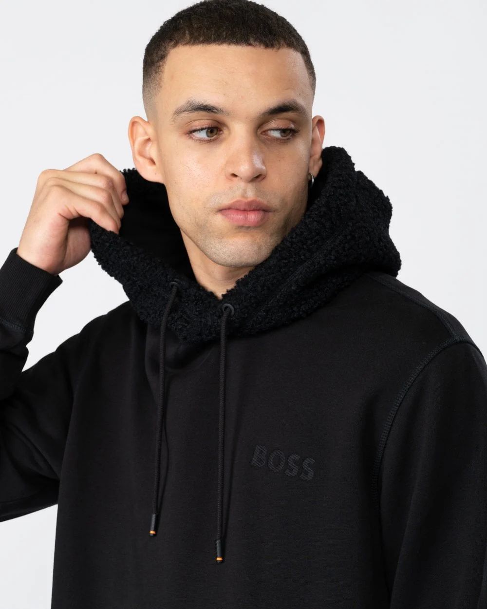 BOSS Orange Weteddy Mens Pullover Hoodie - Image 2