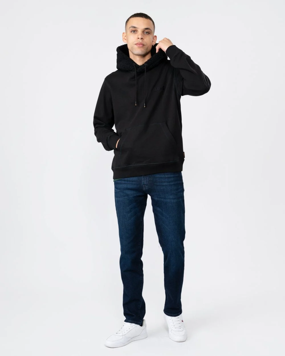 BOSS Orange Weteddy Mens Pullover Hoodie - Image 3