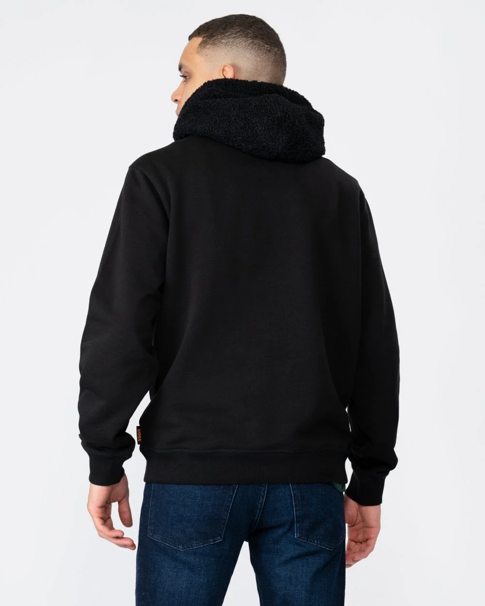 BOSS Orange Weteddy Mens Pullover Hoodie - Image 4