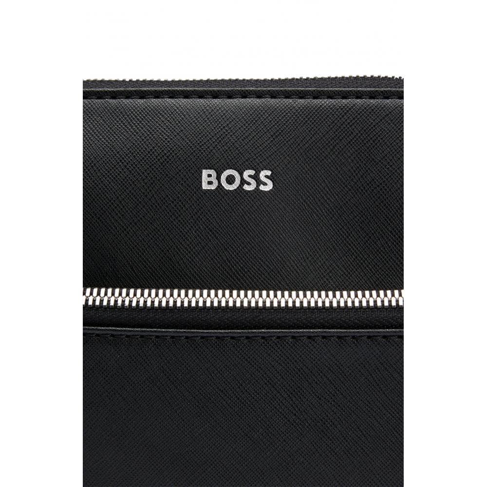 BOSS Orange Zair-S Mens Structured Leather Envelope Bag With Logo Detail - Image 2