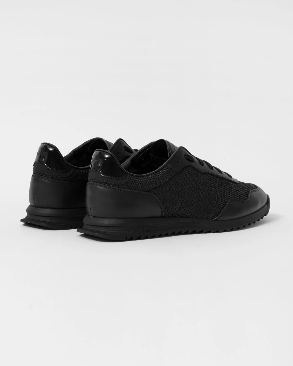 BOSS Orange Zayn Mens Textured Nylon Trainers with Leather Trims - Image 2