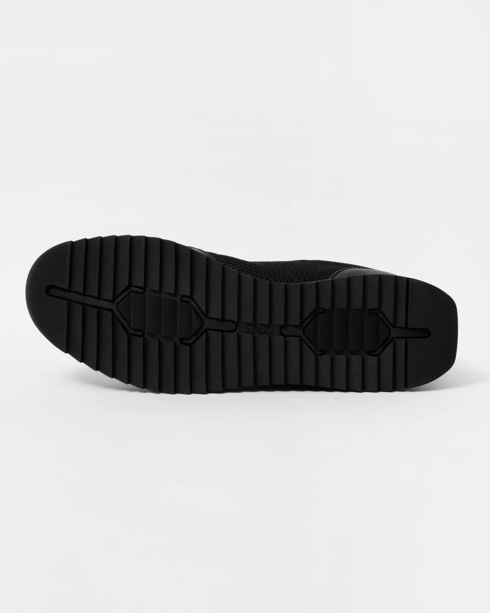 BOSS Orange Zayn Mens Textured Nylon Trainers with Leather Trims - Image 3