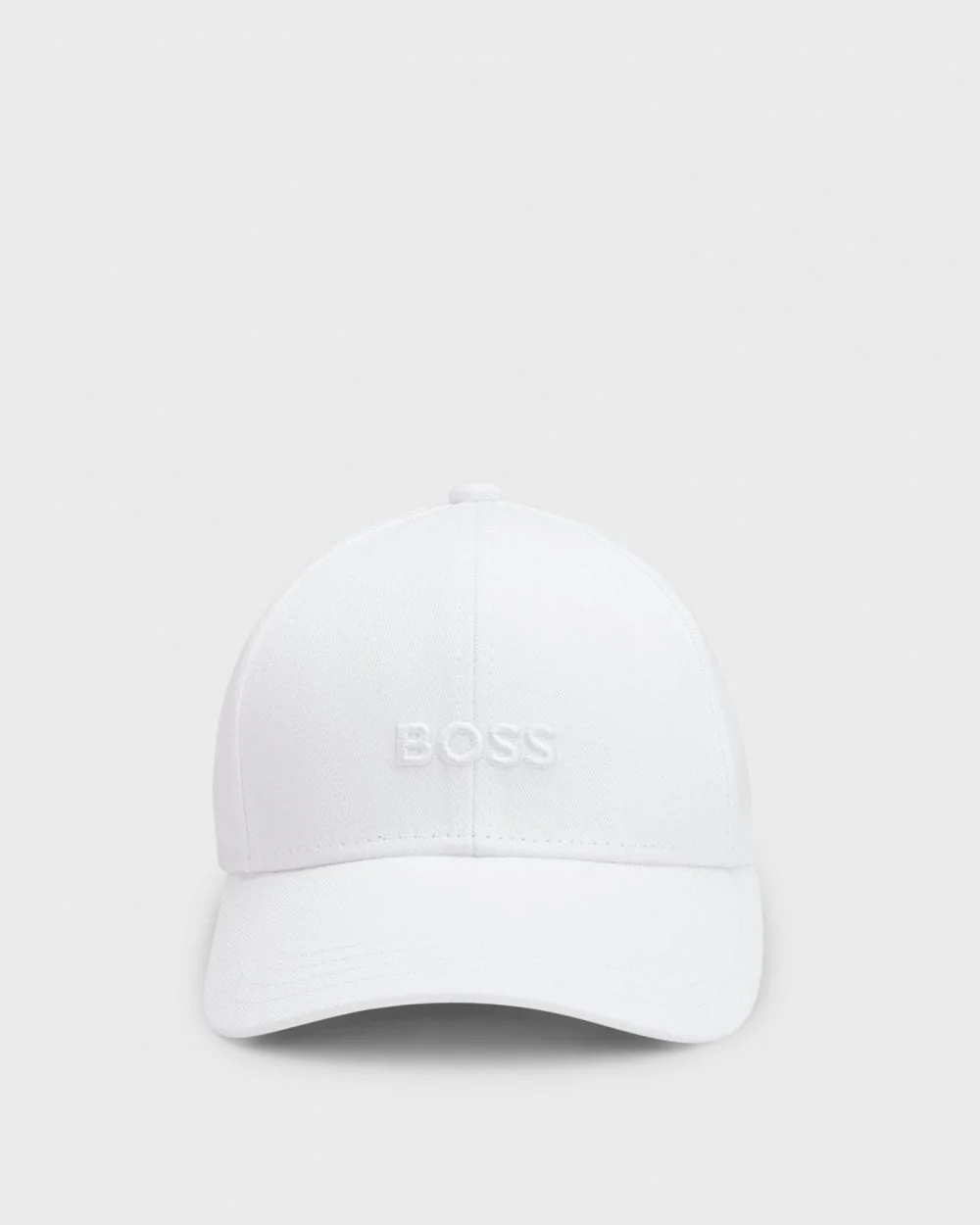 BOSS Orange Zed Mens Cotton-Twill Six-Panel Cap with Embroidered Logo NOS - White 100 - Image 2