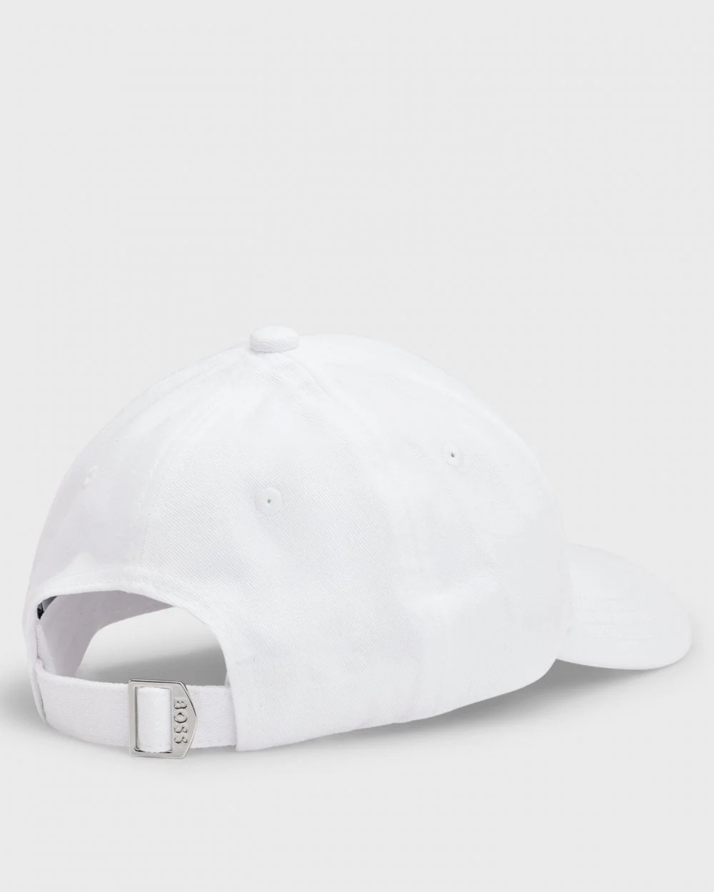 BOSS Orange Zed Mens Cotton-Twill Six-Panel Cap with Embroidered Logo NOS - White 100 - Image 3