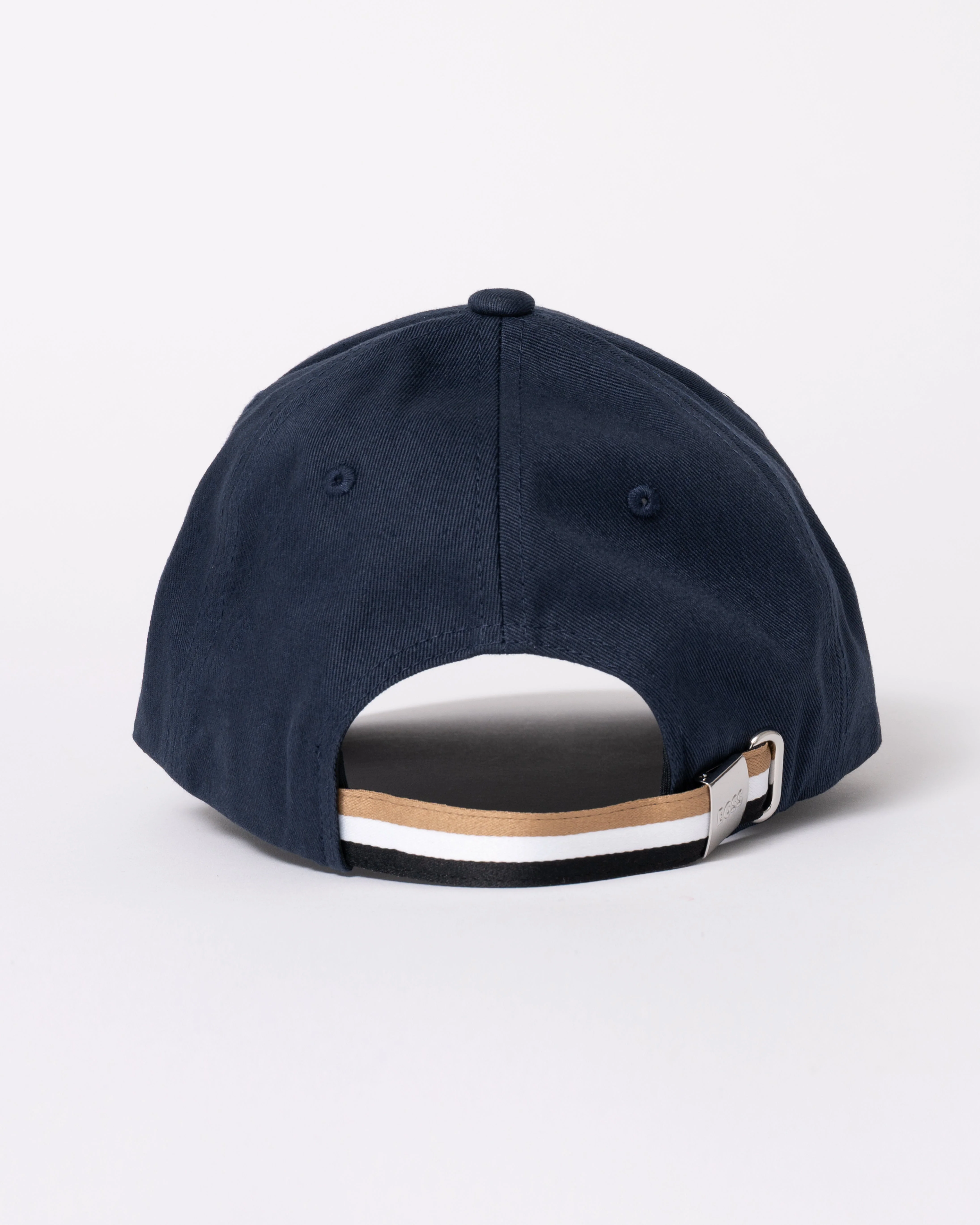 BOSS Orange Zed Stripe Mens Baseball Cap - Dark Blue 404 - Image 4