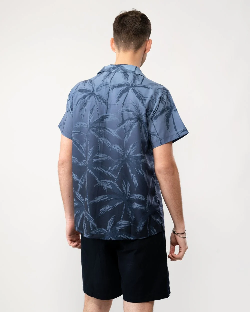BOSS Orange Zen Mens Palm Tree Print Beach Shirt - Image 4