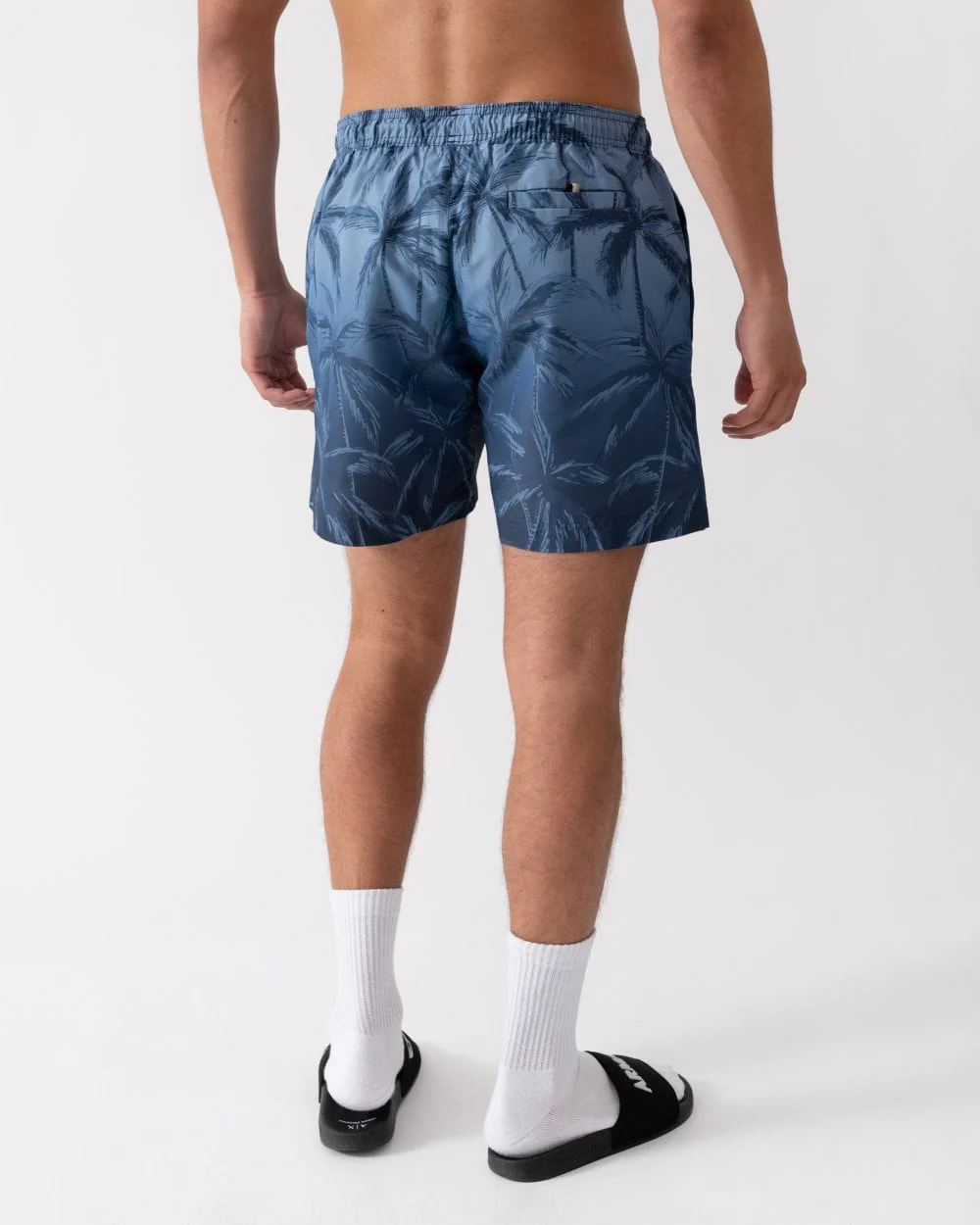 BOSS Orange Zen Mens Palm Tree Print Swim Shorts - Image 2