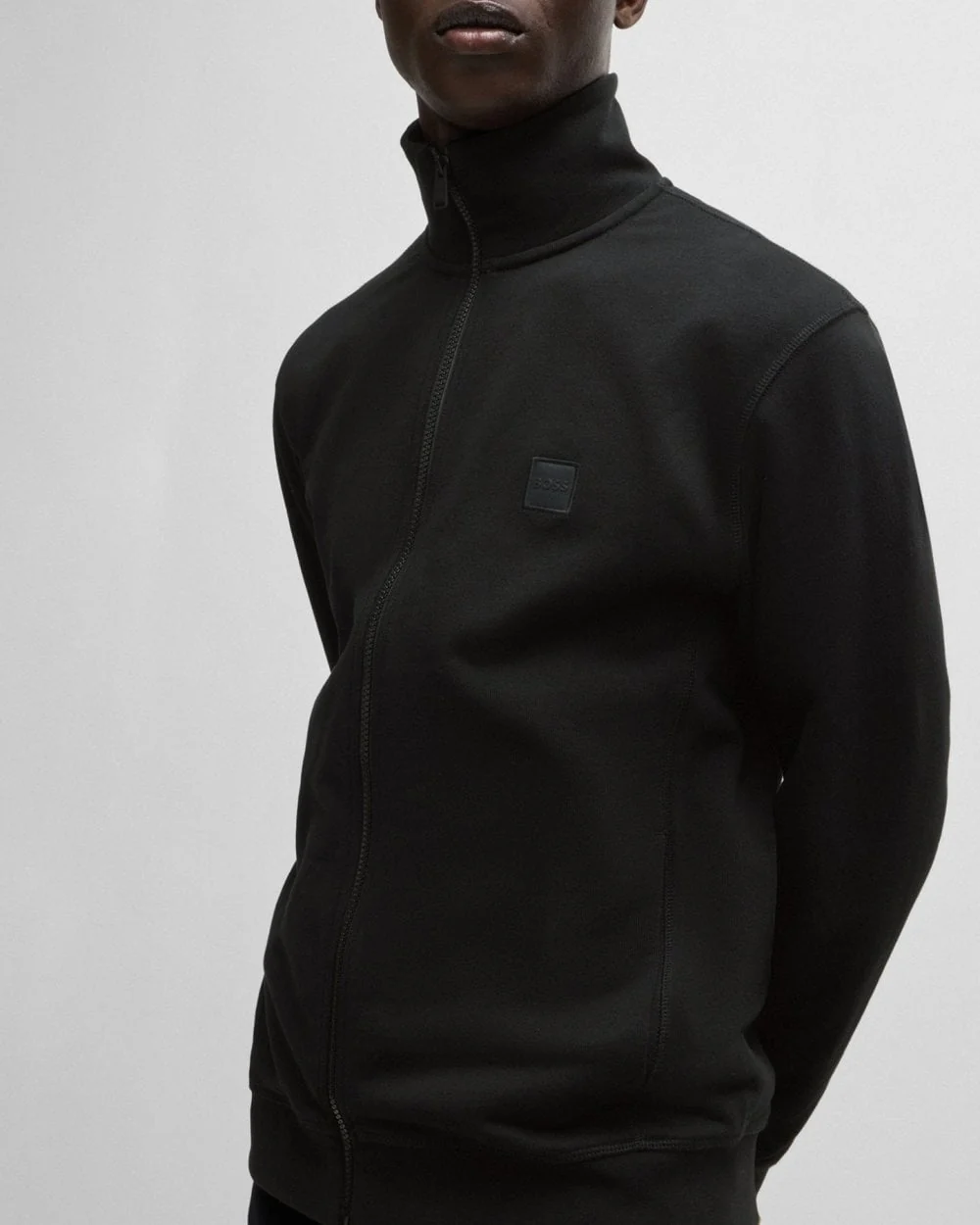 BOSS Orange Zestart Mens Full Zip Sweatshirt - Black 001 - Image 4