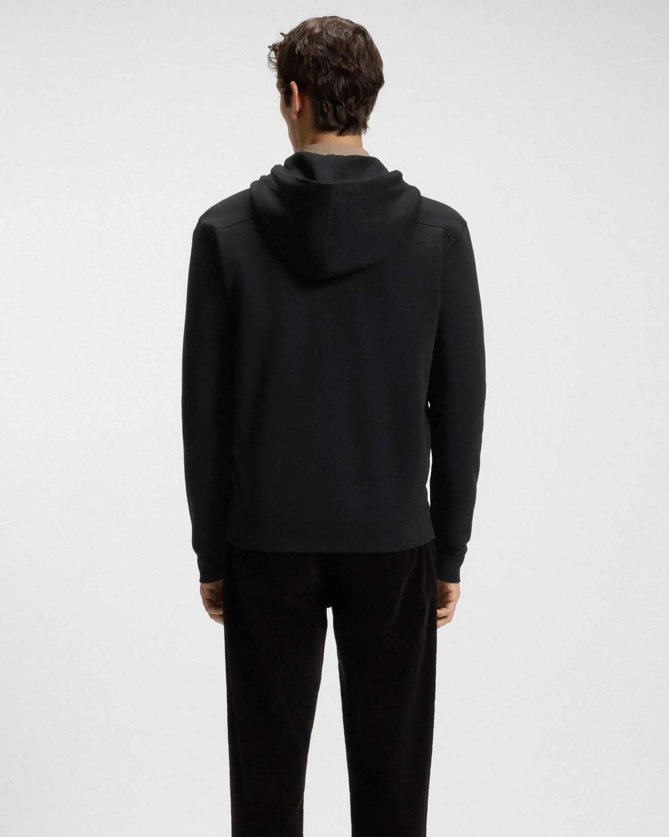 BOSS Orange Zetalky Mens Full Zip Hoodie - Black 001 - Image 3