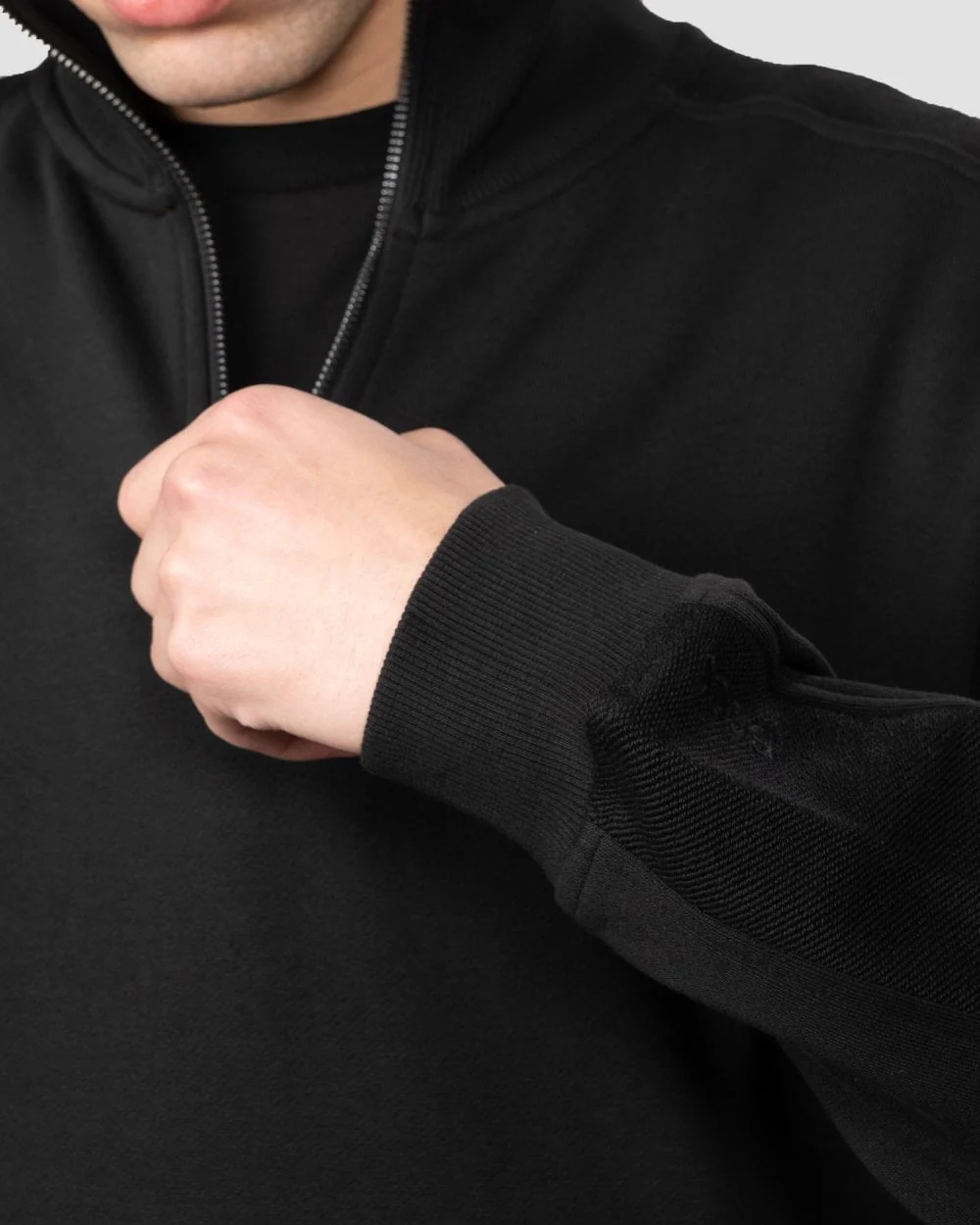 BOSS Orange Z_Patch Mens 1/4 Zip Sweatshirt - Image 2